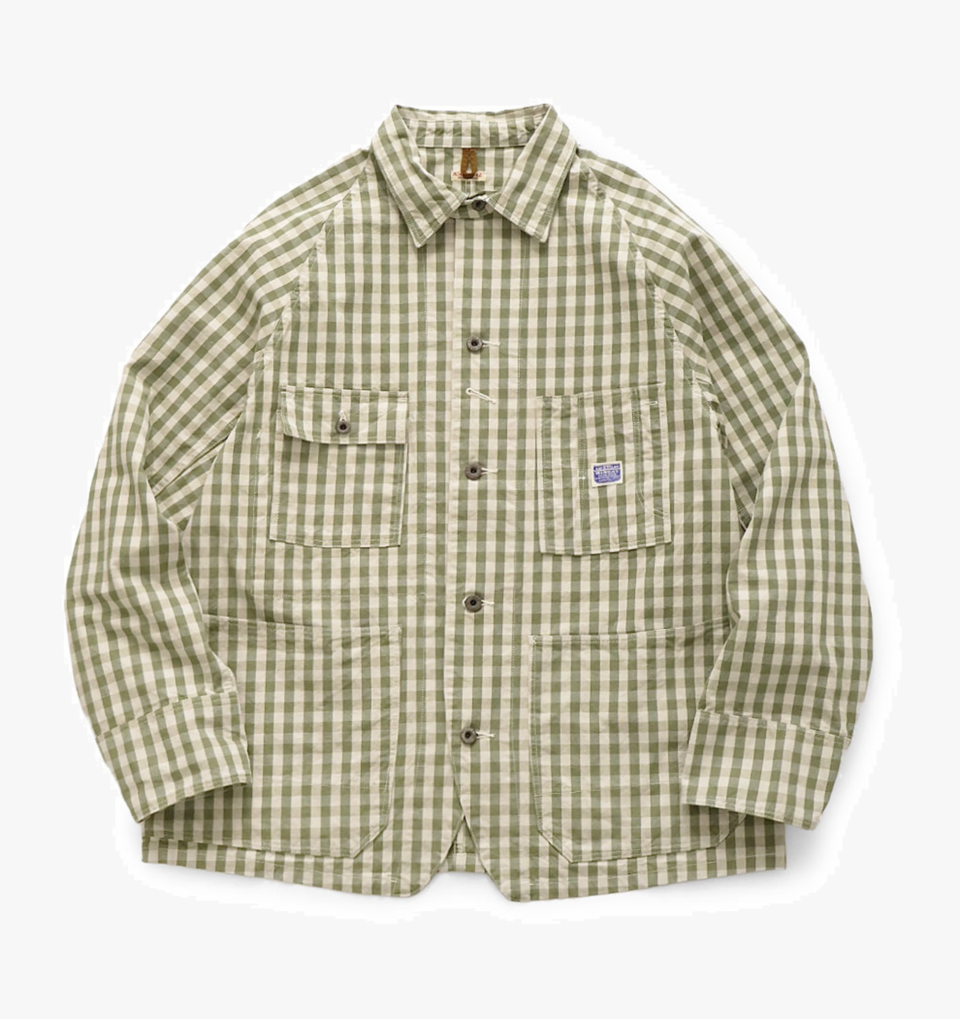 KAPITAL 2026 OX GINGHAM CACTUS Coveralls - GREEN PRE ORDER ITEM (預訂中)