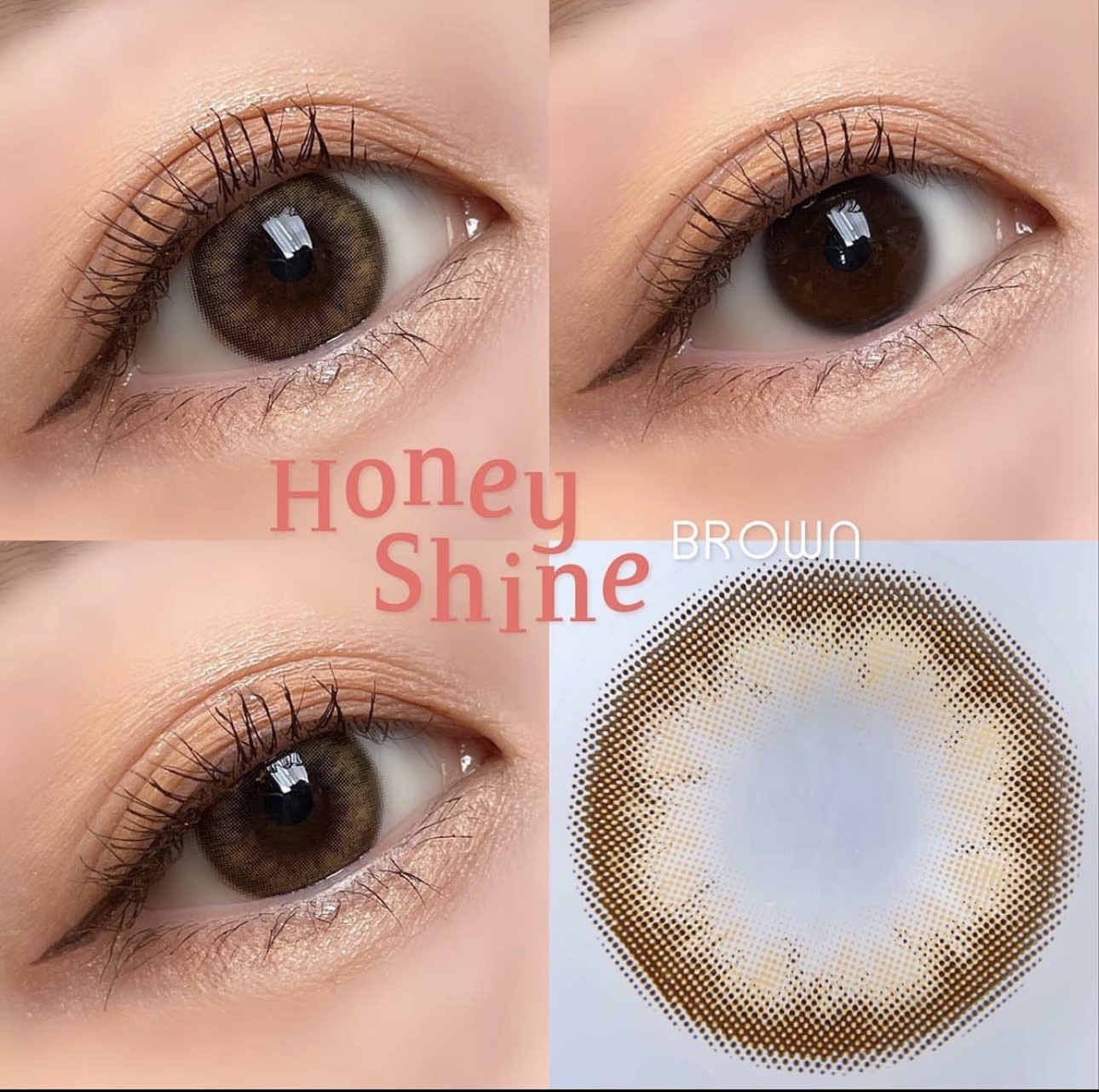 (清貨短期減價)OLENS Honey Shine 1 Day Brown｜日拋彩妝隱形眼鏡｜每盒10片