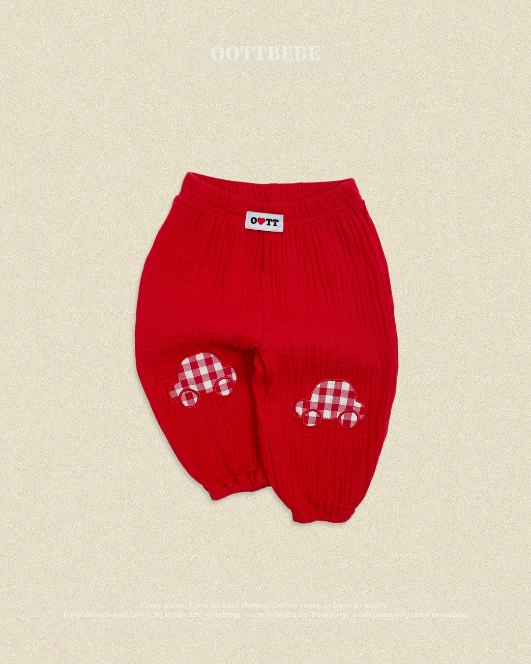 OOTT BEBE Cute Patch Pants