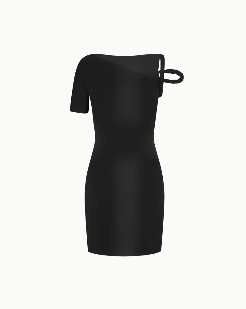 KHY 彈性捲邊短洋裝Sueded Stretch Twist Mini Dress