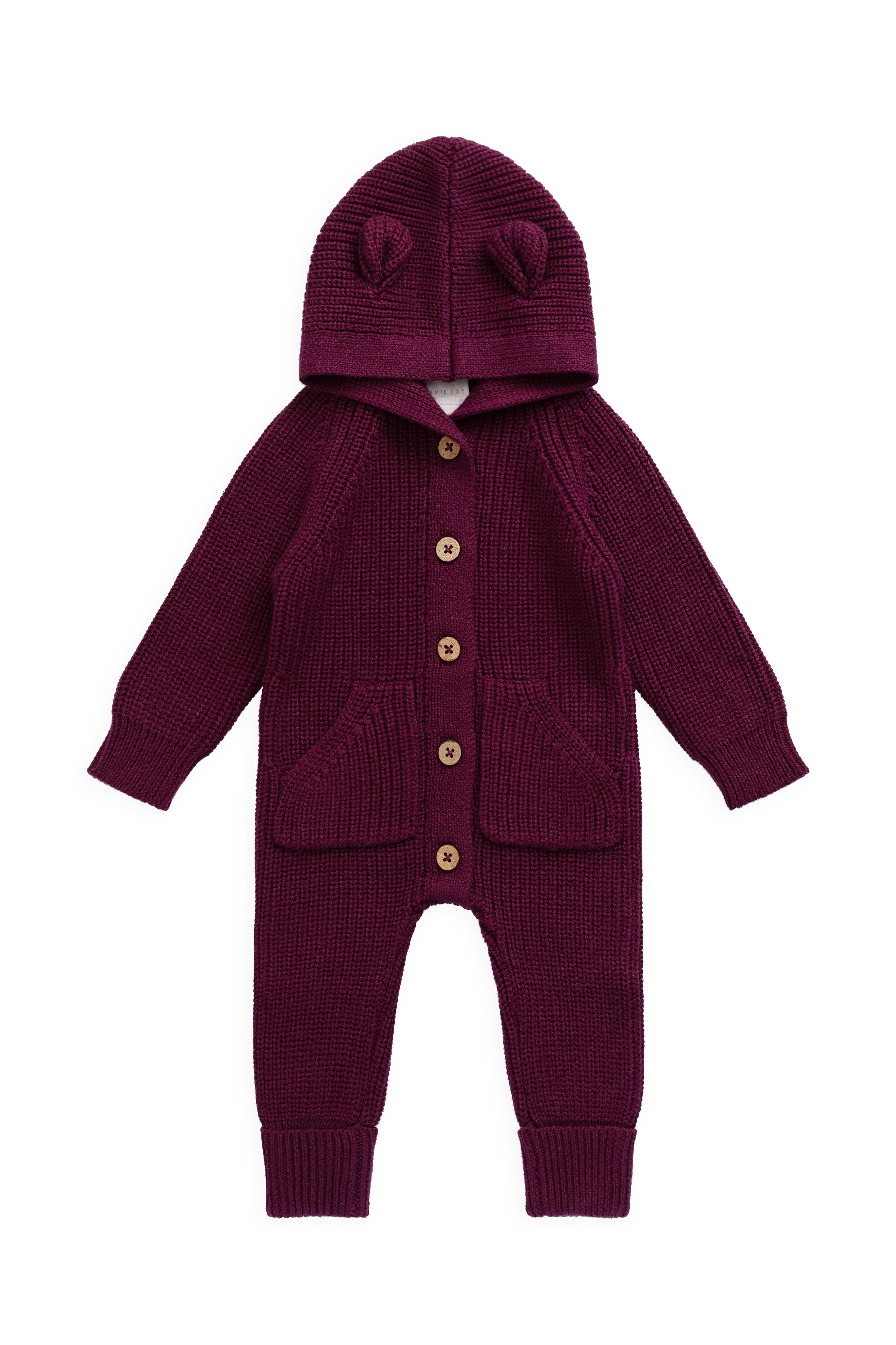 【預購】JAMIE KAY - Bear Onepiece（Sweet Mulberry）