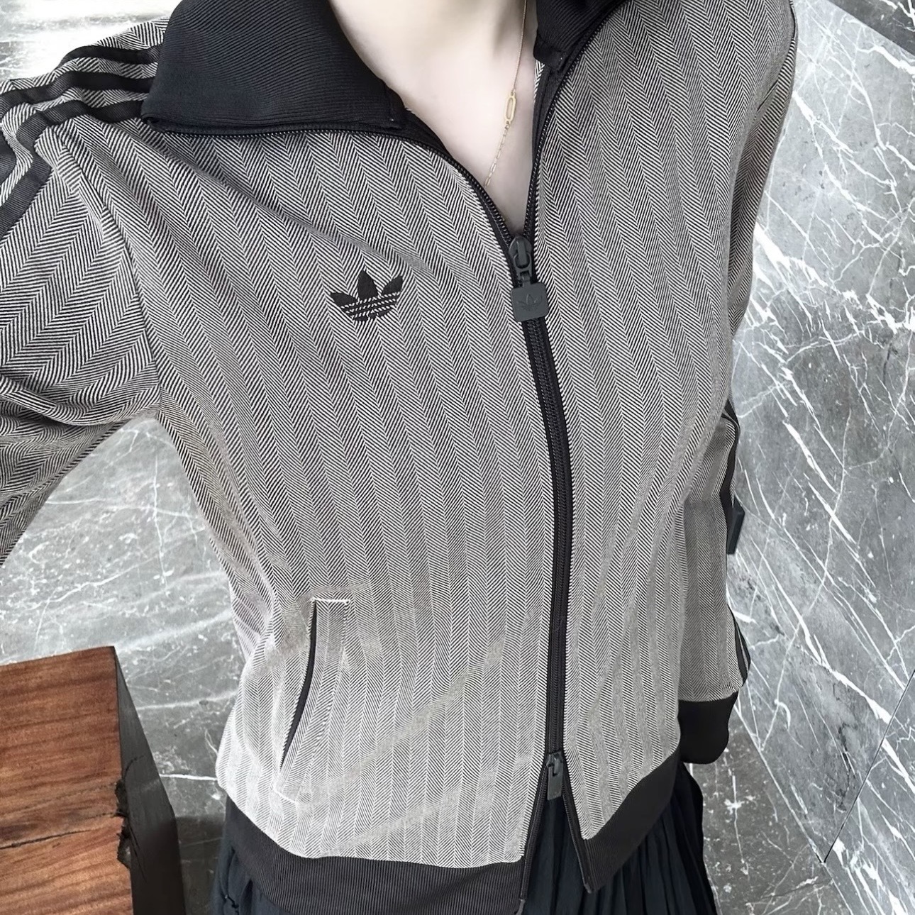 ADIDAS ORIGINALS 咖啡 棕調 復古 學院派 外套 愛迪達 KX1868