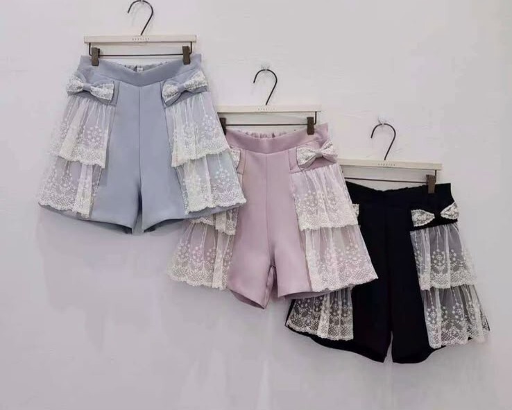 【限量】P42  LACE橡根褲    腰26-36 HIP42 長16 $419 (一口價)
