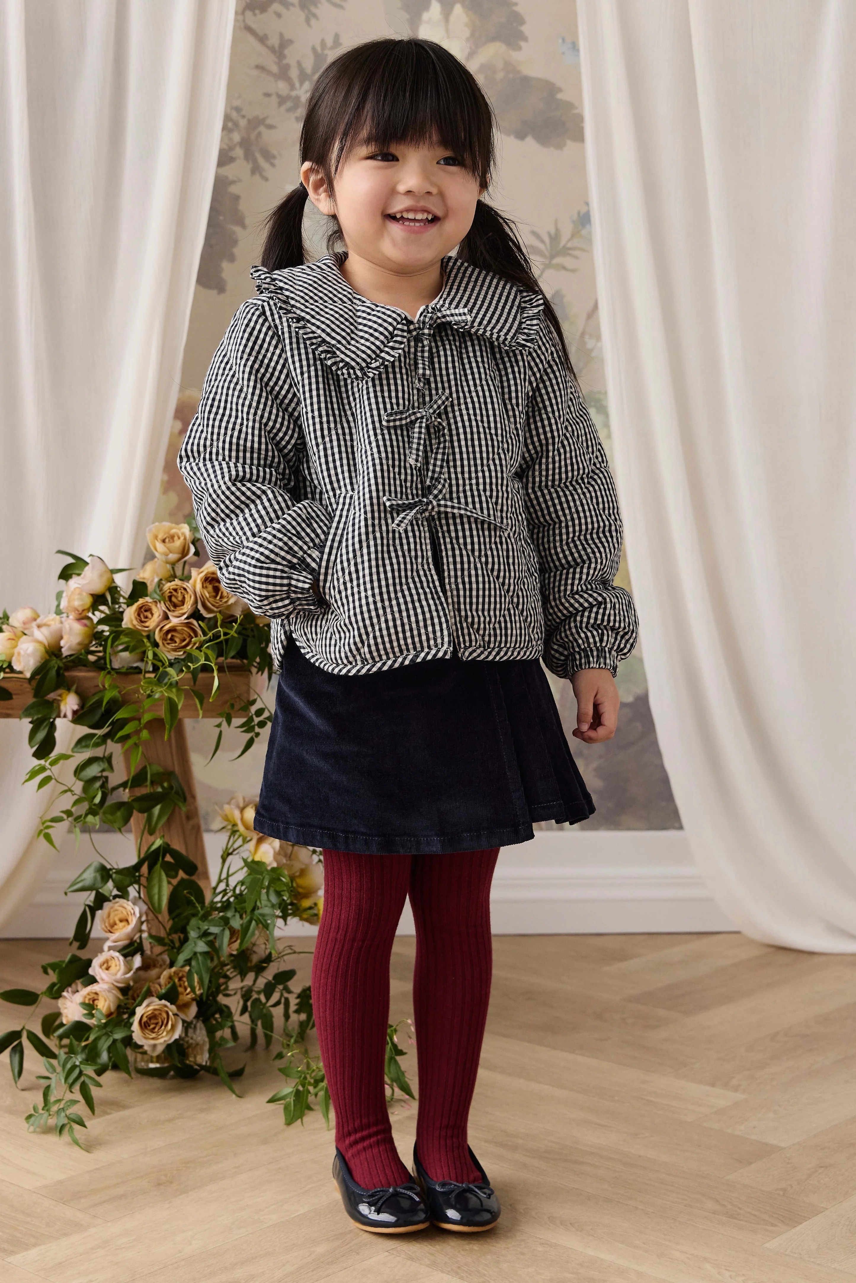 【預購】JAMIE KAY - Mariette Cotton Jacket（Petite Gingham Graphite）