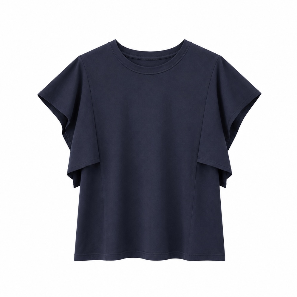 方袖棉T-shirt