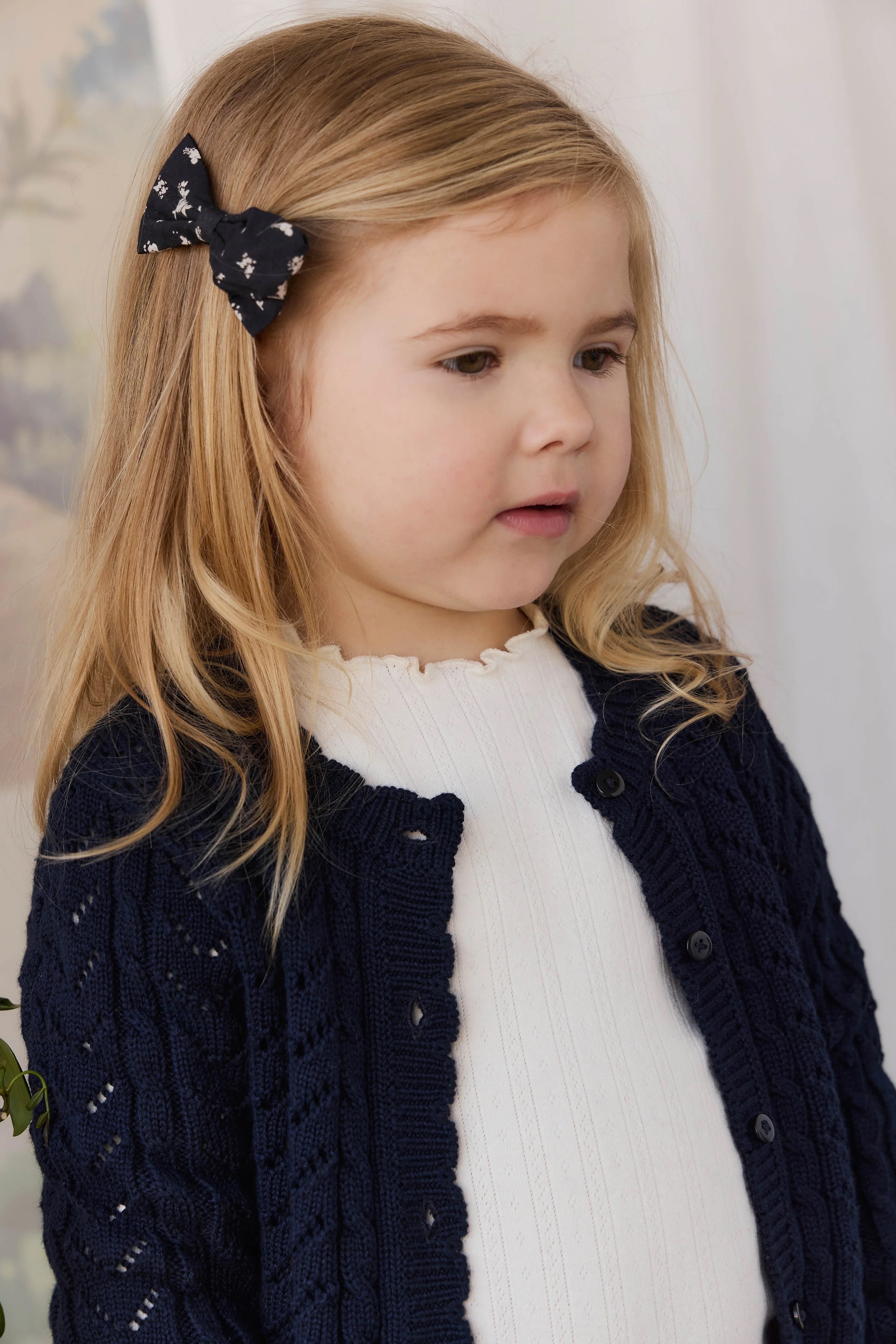 【預購】JAMIE KAY - Organic Cotton Desiree Bow（Huguette Graphite）