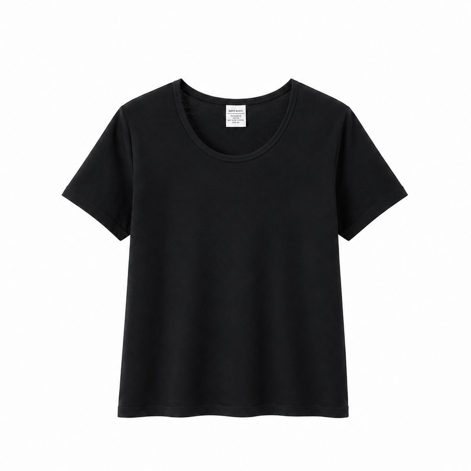 素色棉T-shirt