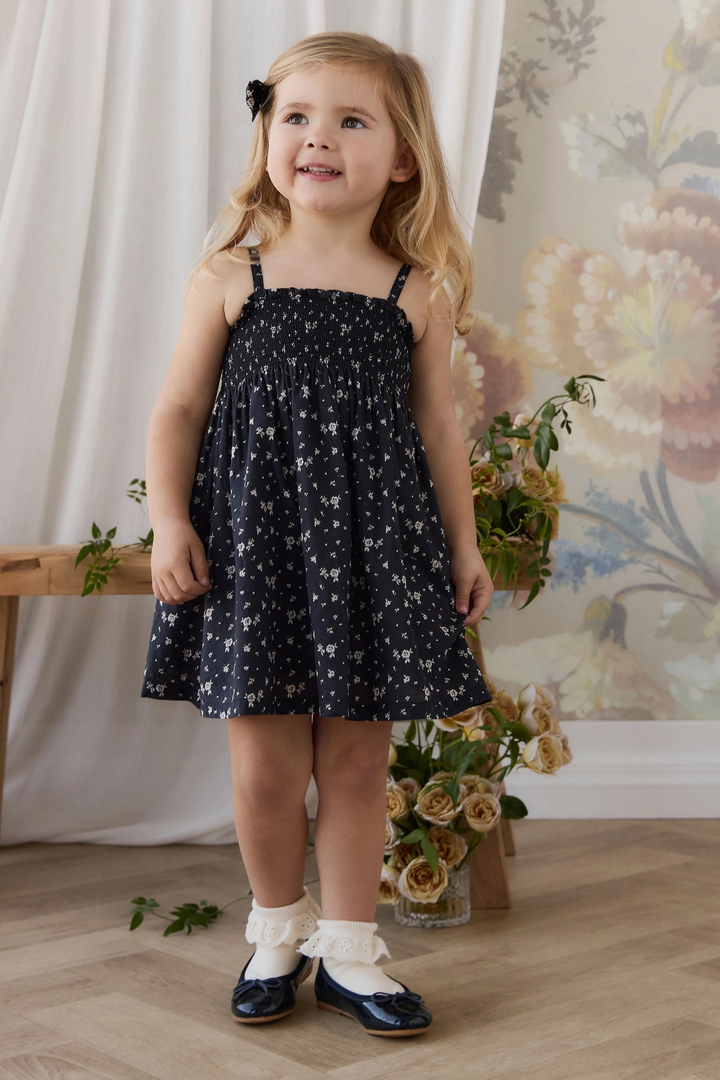 【預購】JAMIE KAY - Organic Cotton Marlene Dress（Huguette Graphite）