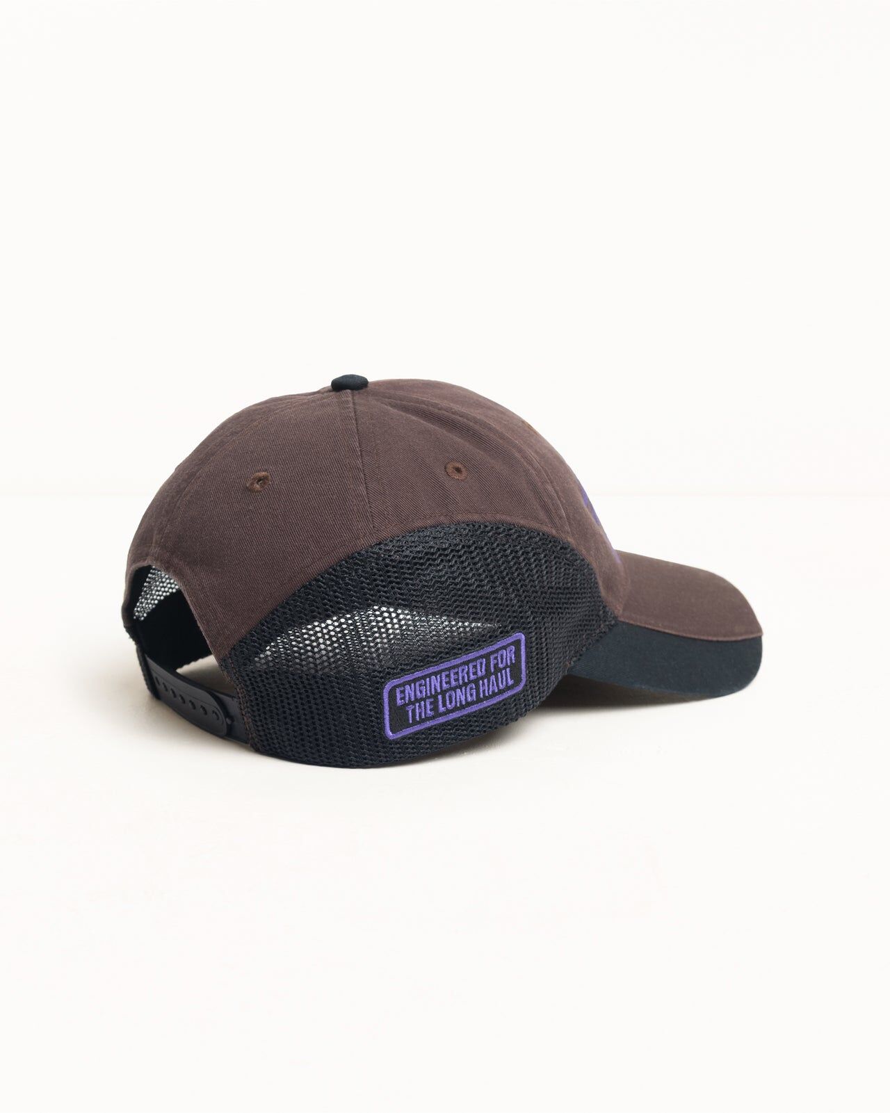 Stussy Mesh Logo Baseball Hat brown