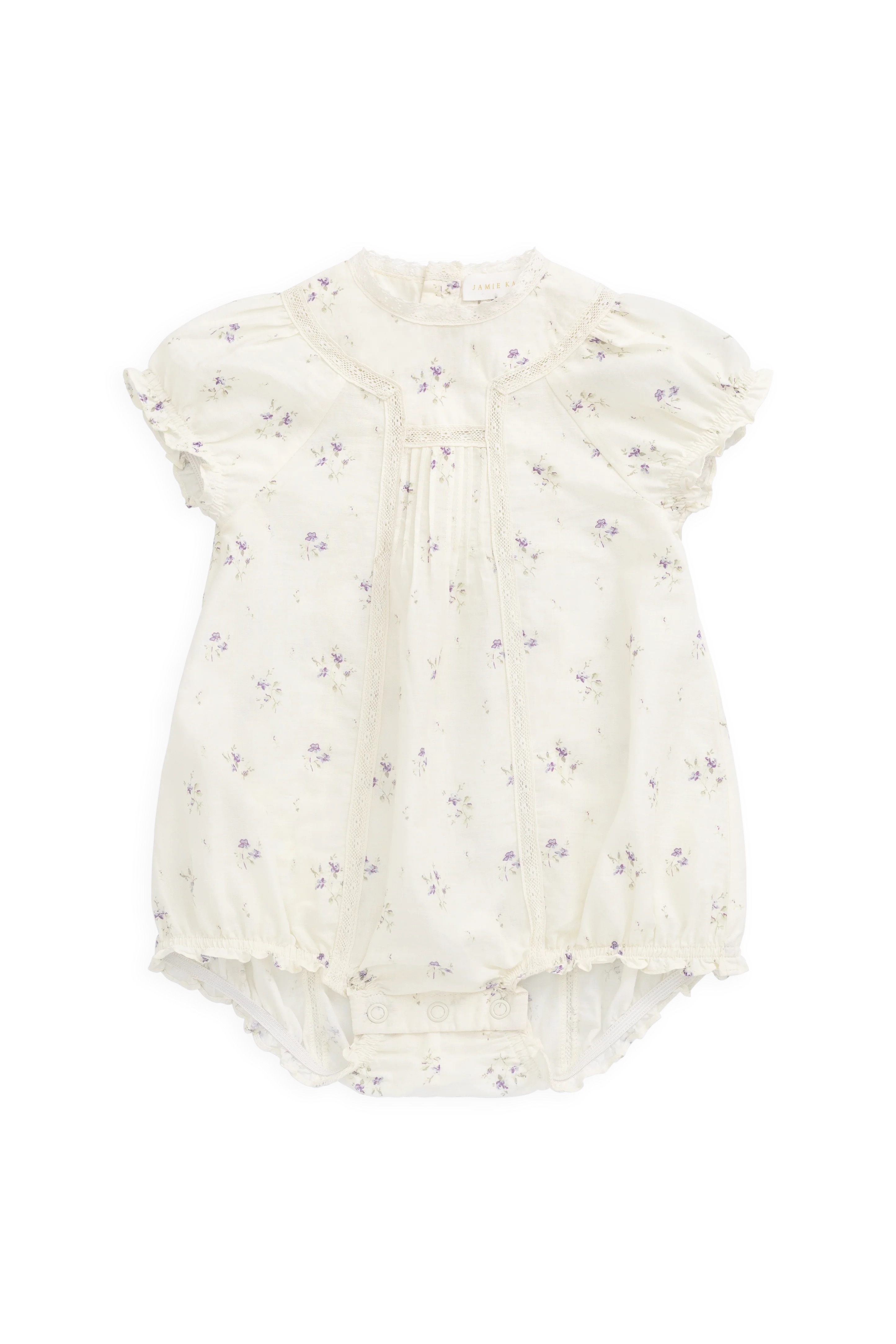 【預購】JAMIE KAY - Organic Cotton Saylor Playsuit（Jade Floral）