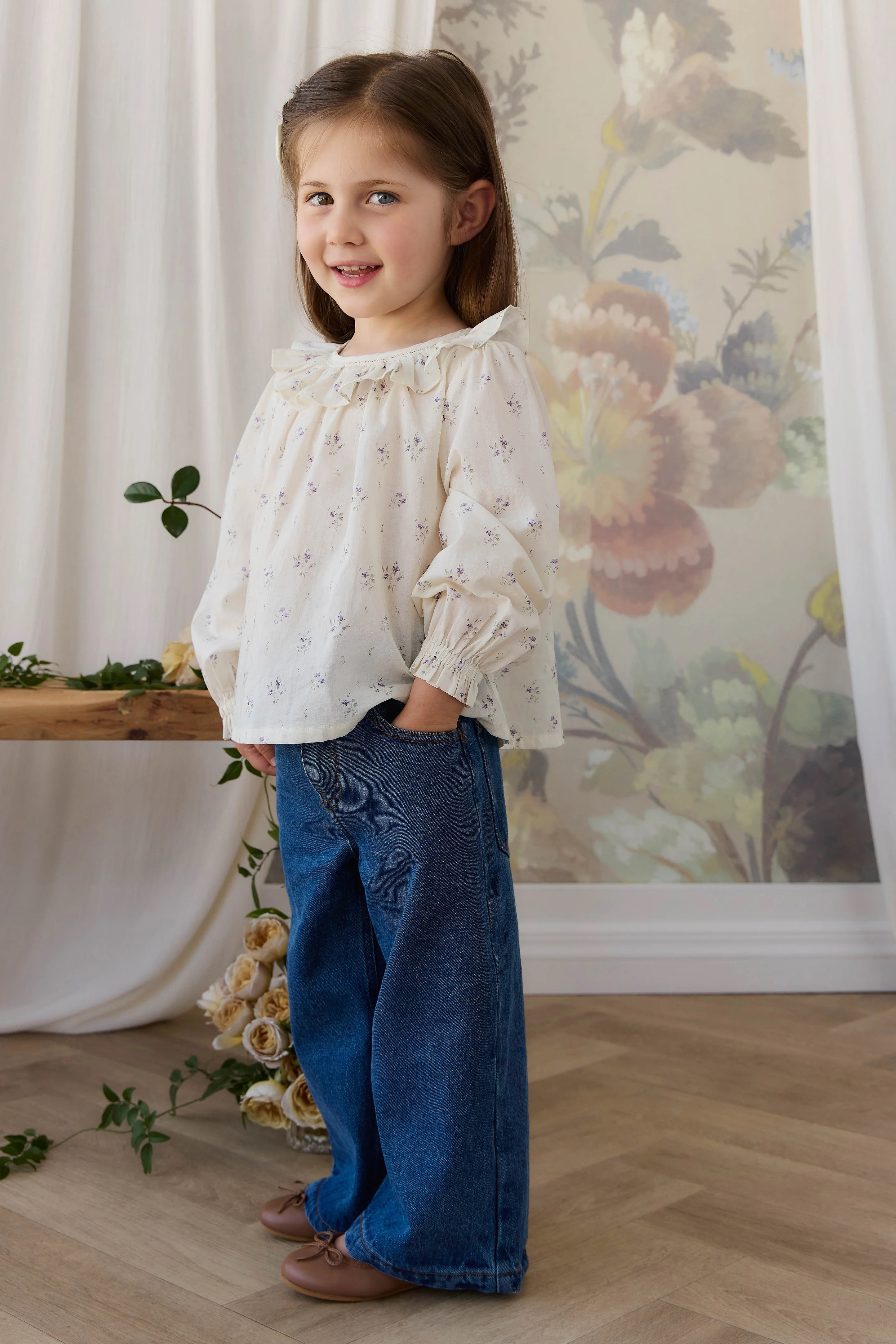【預購】JAMIE KAY - Organic Cotton Leonie Top（Jade Floral）
