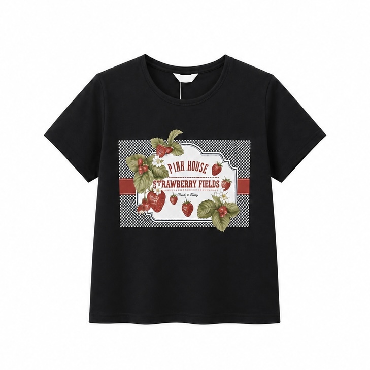 PINK HOUSE 草莓圖棉T-shirt