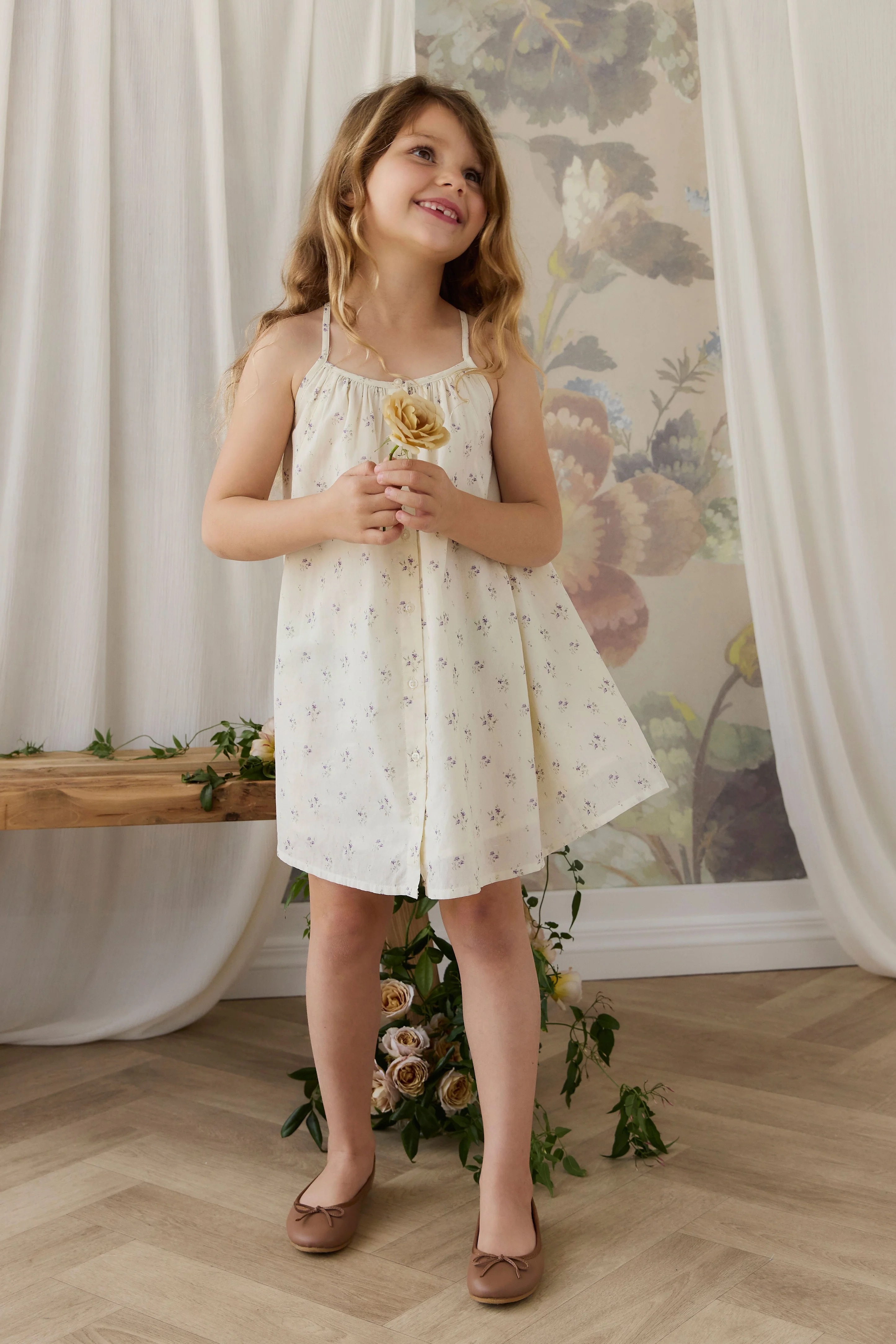 【預購】JAMIE KAY - Organic Cotton Cosette Dress（Jade Floral）