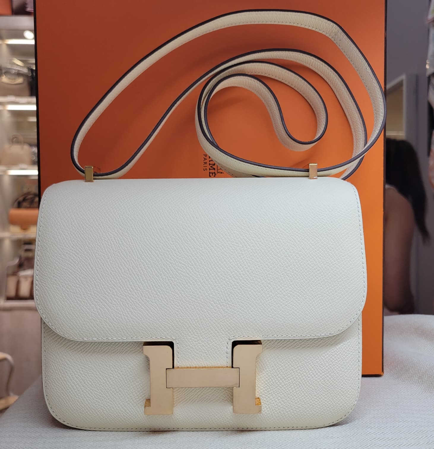 99%NEW/UNUSED Hermes mini Constance NATA CD