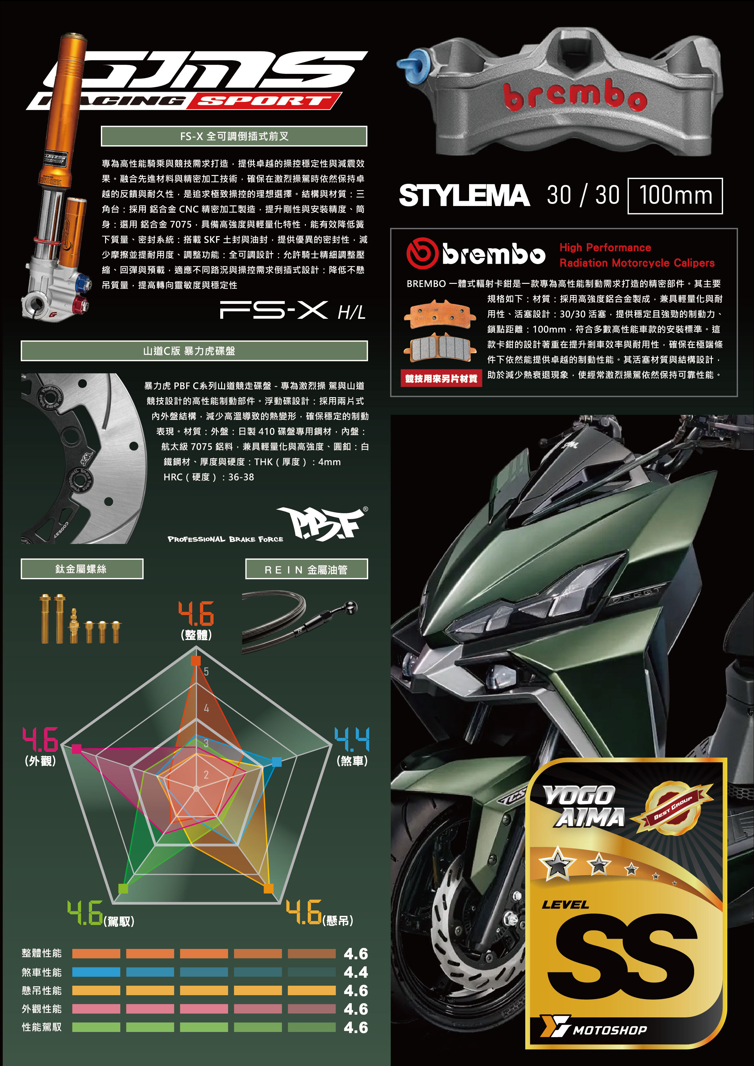 SS級前懸吊套件.DRG.FSX.B卡STYLEMA.暴力C