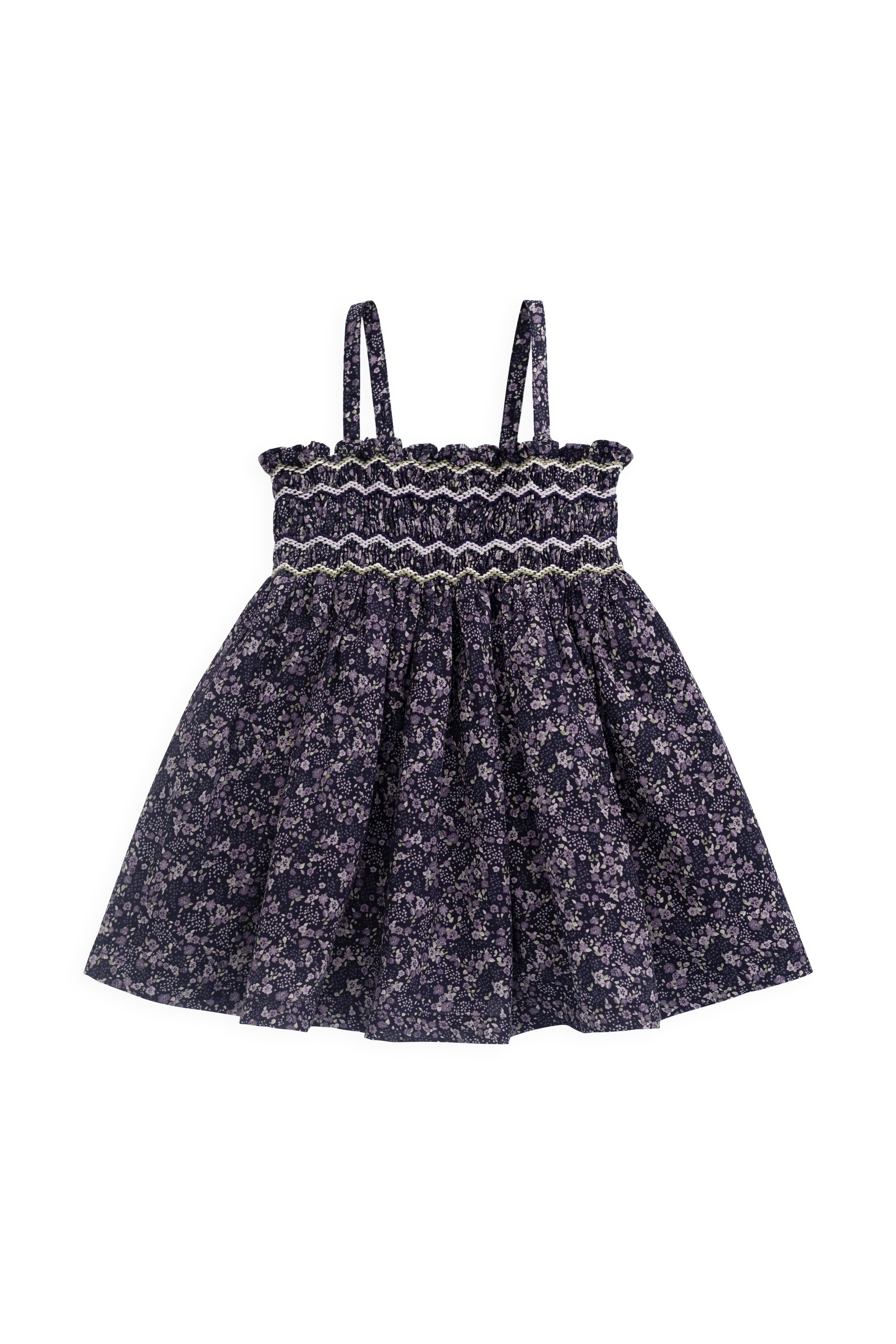 【預購】JAMIE KAY - Organic Cotton Mariette Dress（Violet Floral）
