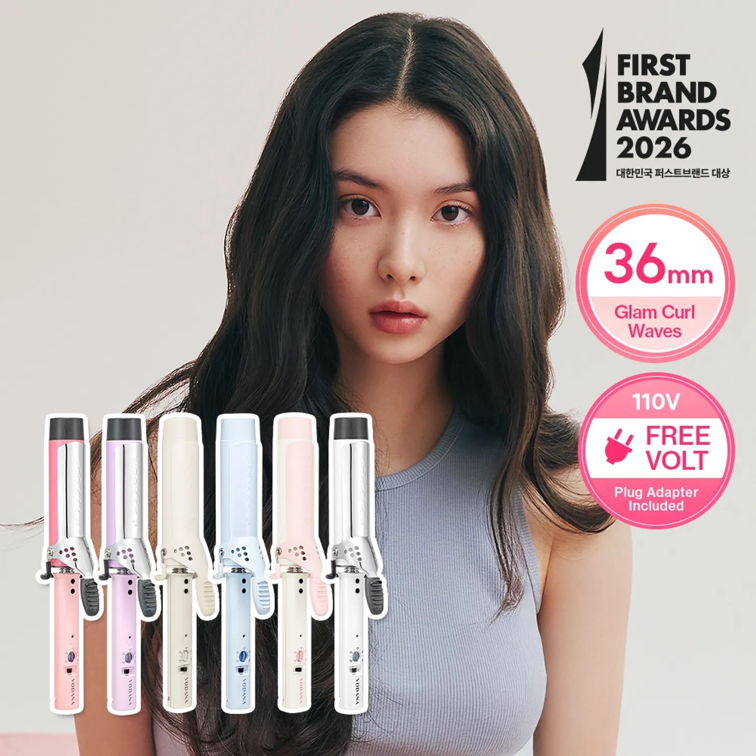 《Olive Young連線》VODANA Glam Wave Curling Iron FV 36mm
