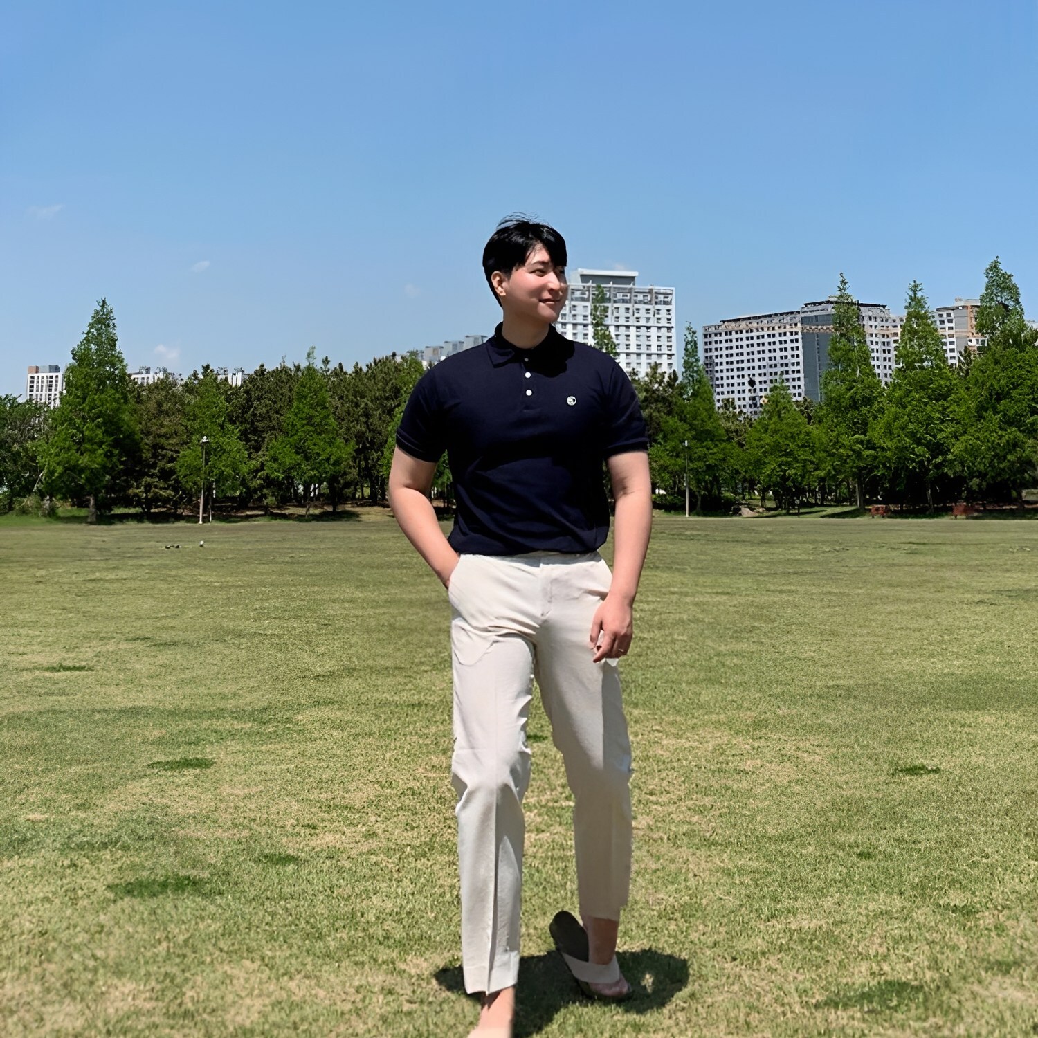 男款海軍藍POLO衫單品穿搭 THankus