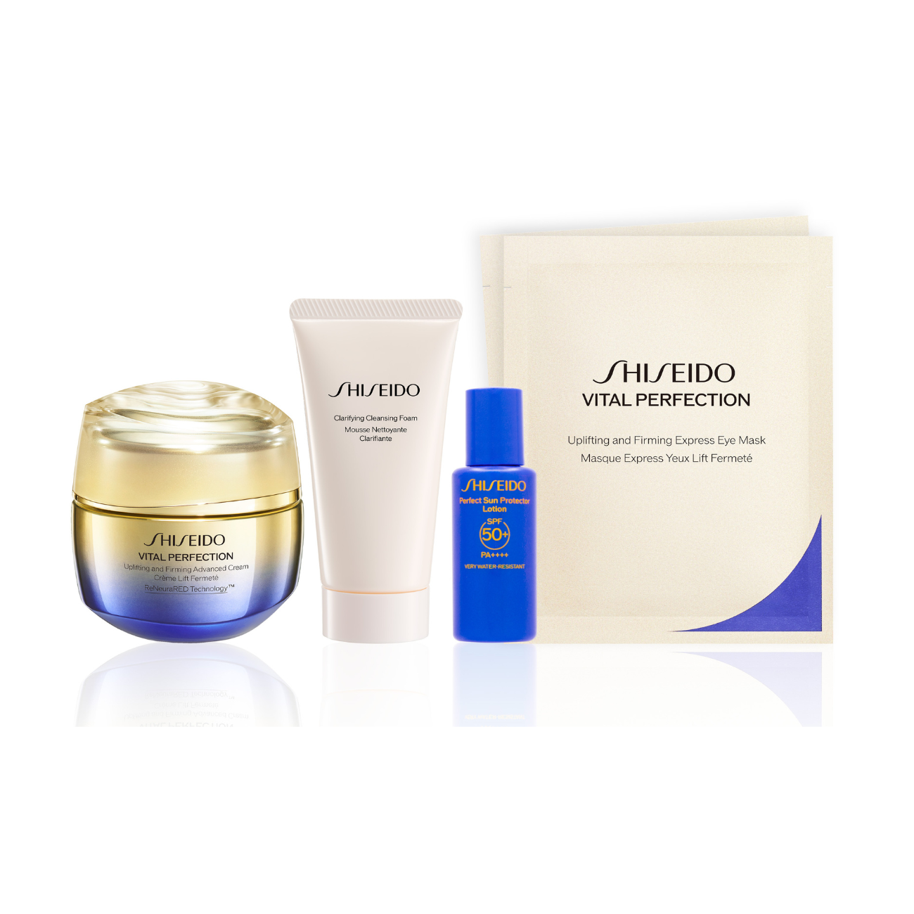 SHISEIDO VITAL PERFECTION極上紅花緊緻面霜組合