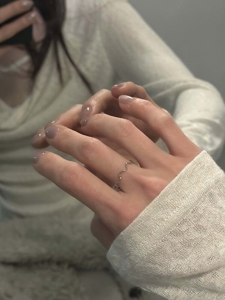 OFUSE THIN WAVE RING