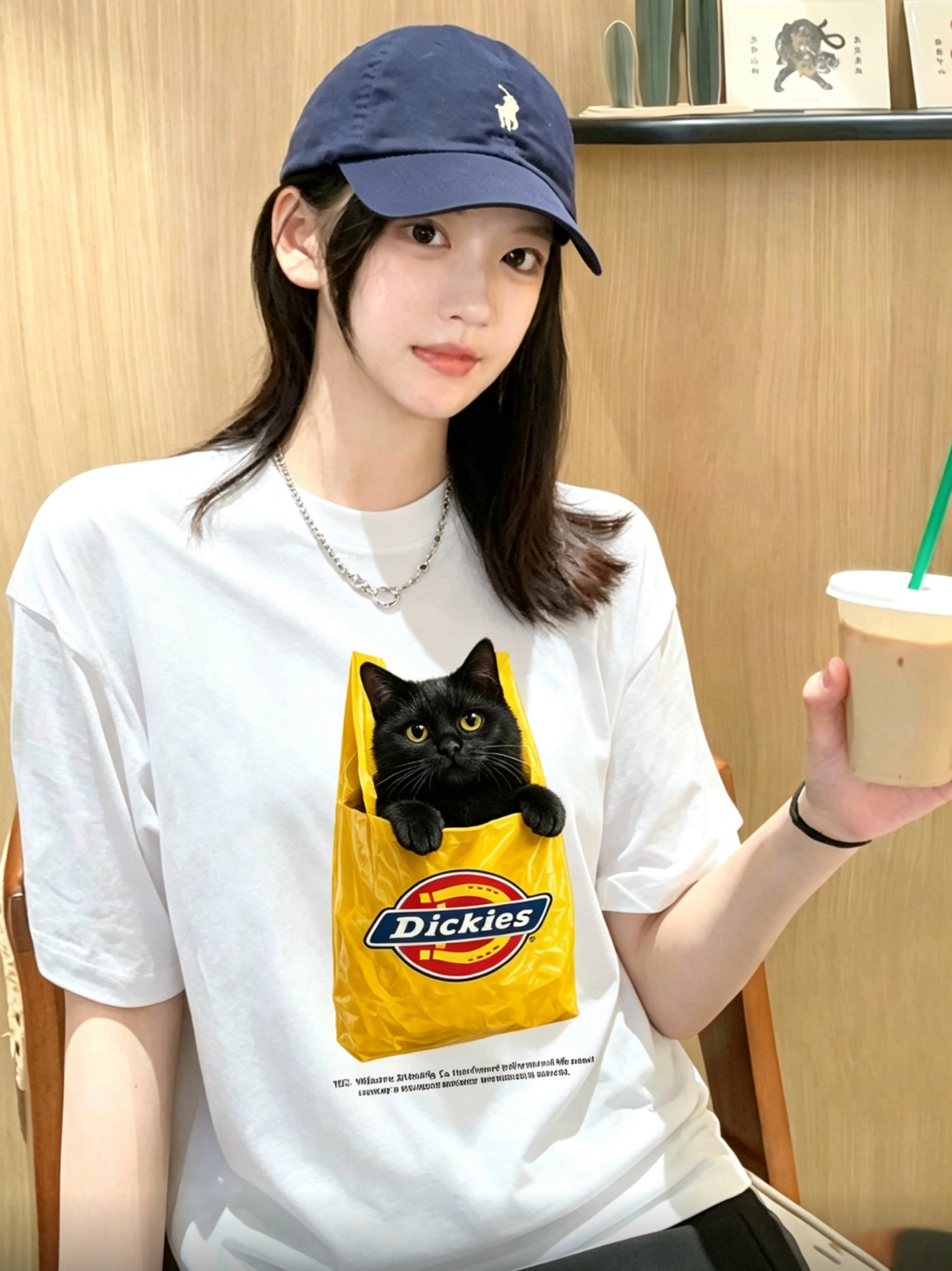 【預購】Dickies 貓咪 袋上黑貓 復古 美式印花 短袖 T-shirt 多色可選