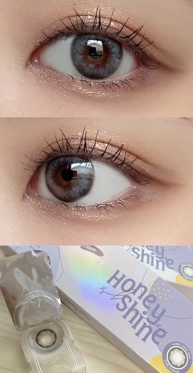 (短期清貨減價)OLENS Honey Shine 1 Day Gray｜日拋彩妝隱形眼鏡｜每盒10片