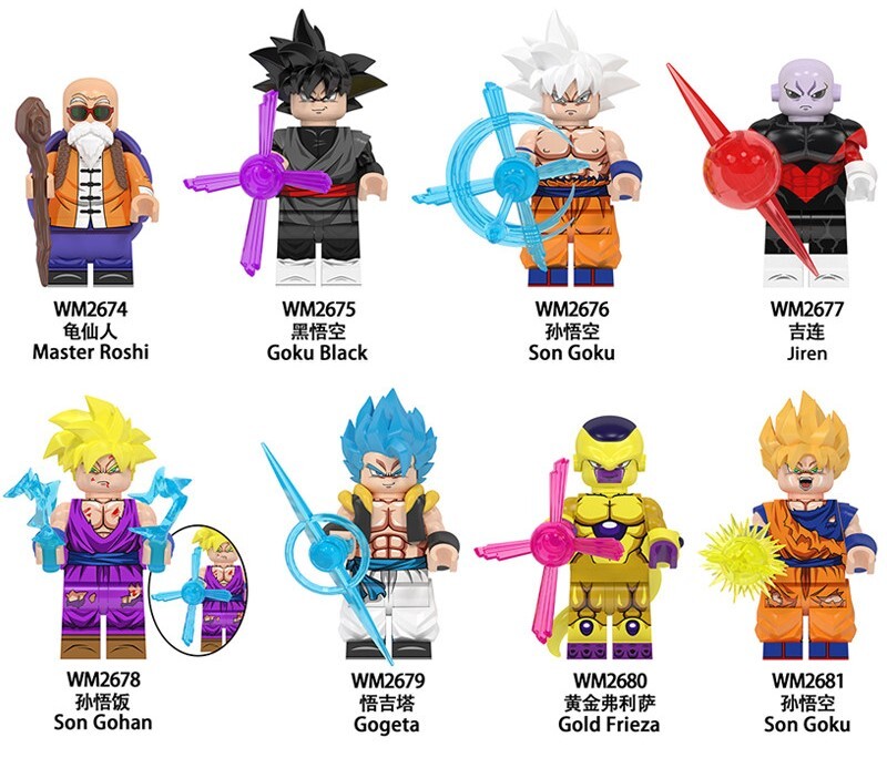 Dragon Ball Custom Minifigures Minifigs Set Fit Lego WM6178