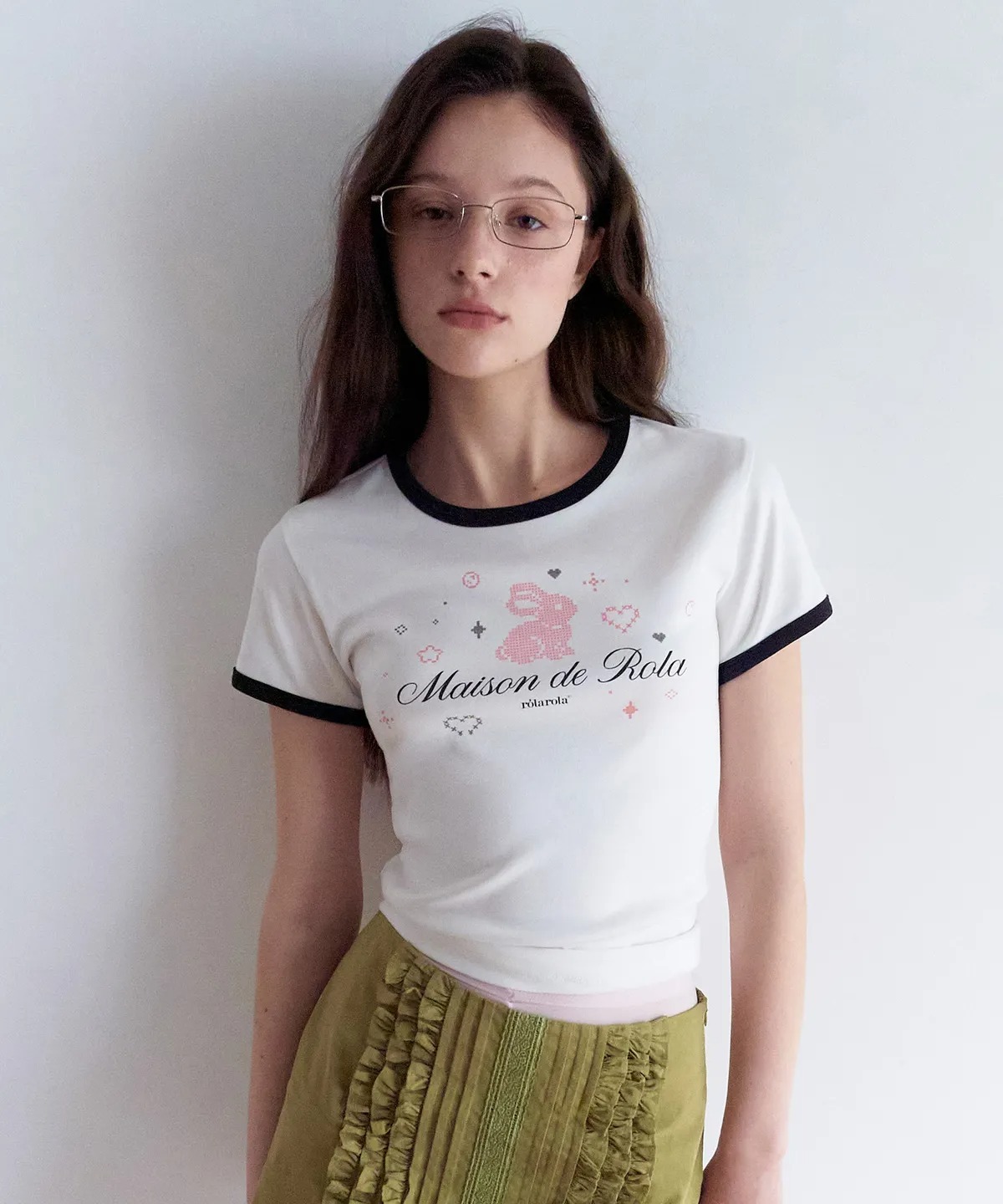 ROLAROLA RORABBIT FRIENDS RINGER T-SHIRT