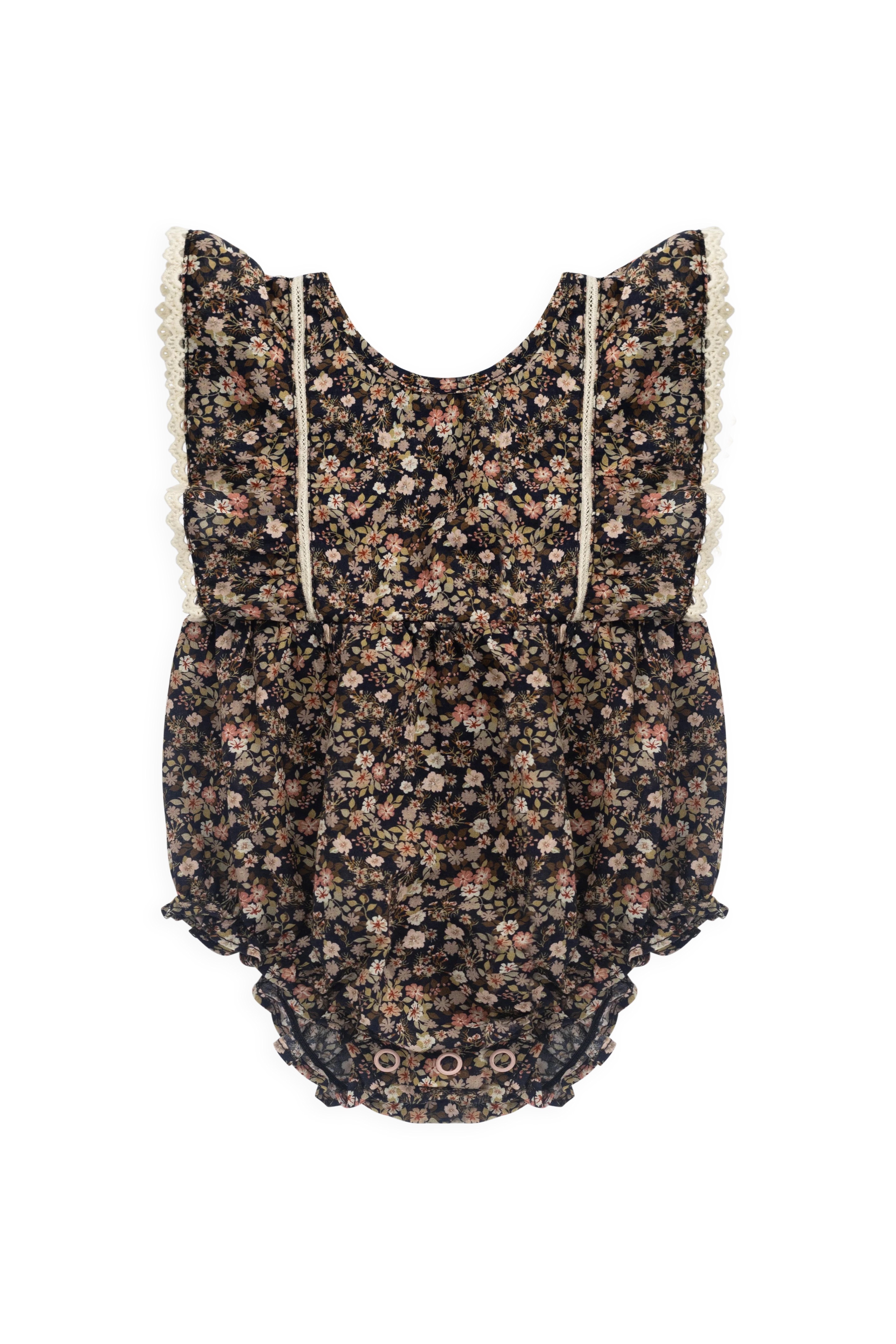 【預購】JAMIE KAY - Organic Cotton Beatrice Playsuit（Luca Floral）