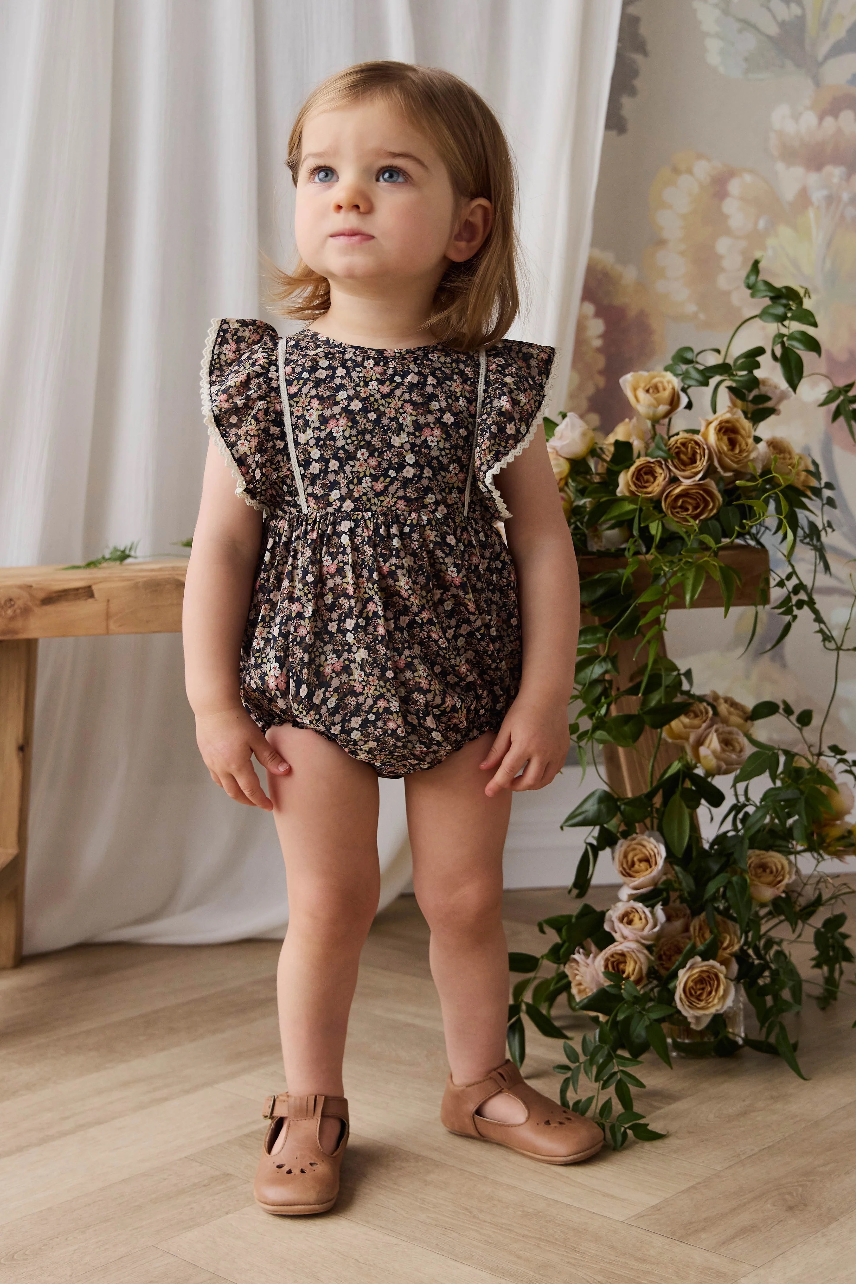 【預購】JAMIE KAY - Organic Cotton Beatrice Playsuit（Luca Floral）