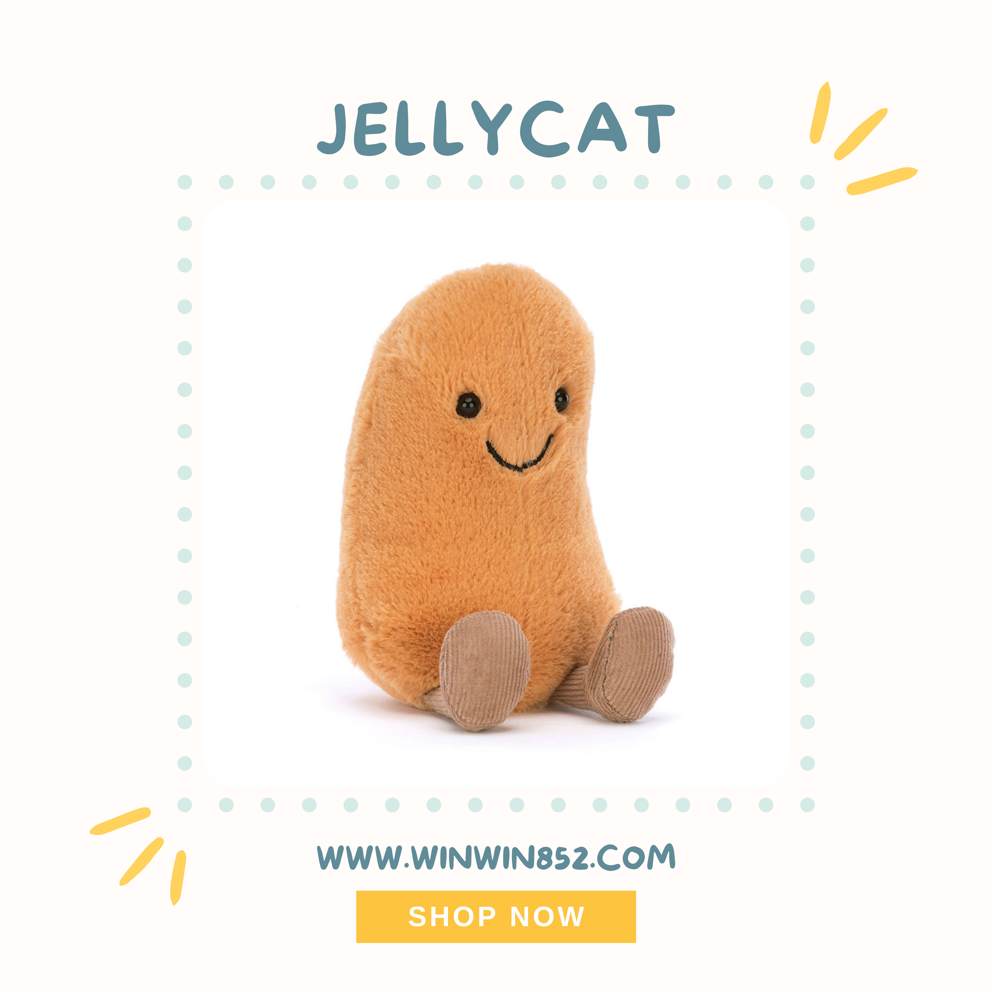 Jellycat Amuseables Bean