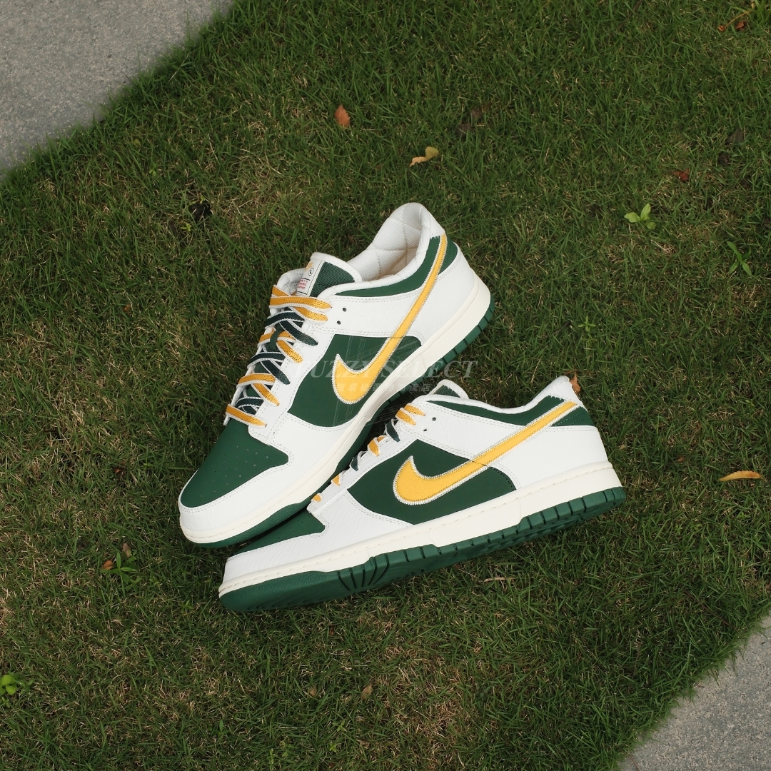 【逢甲 FUZZY】Nike Dunk Low "Fir University Gold" 白綠黃 IM4413-100