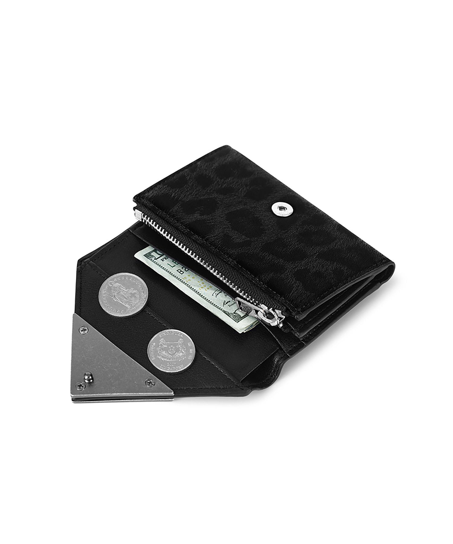 《限時團購優惠》FENNEC MATT TRIANGLE WALLET LEOPARD BLACK