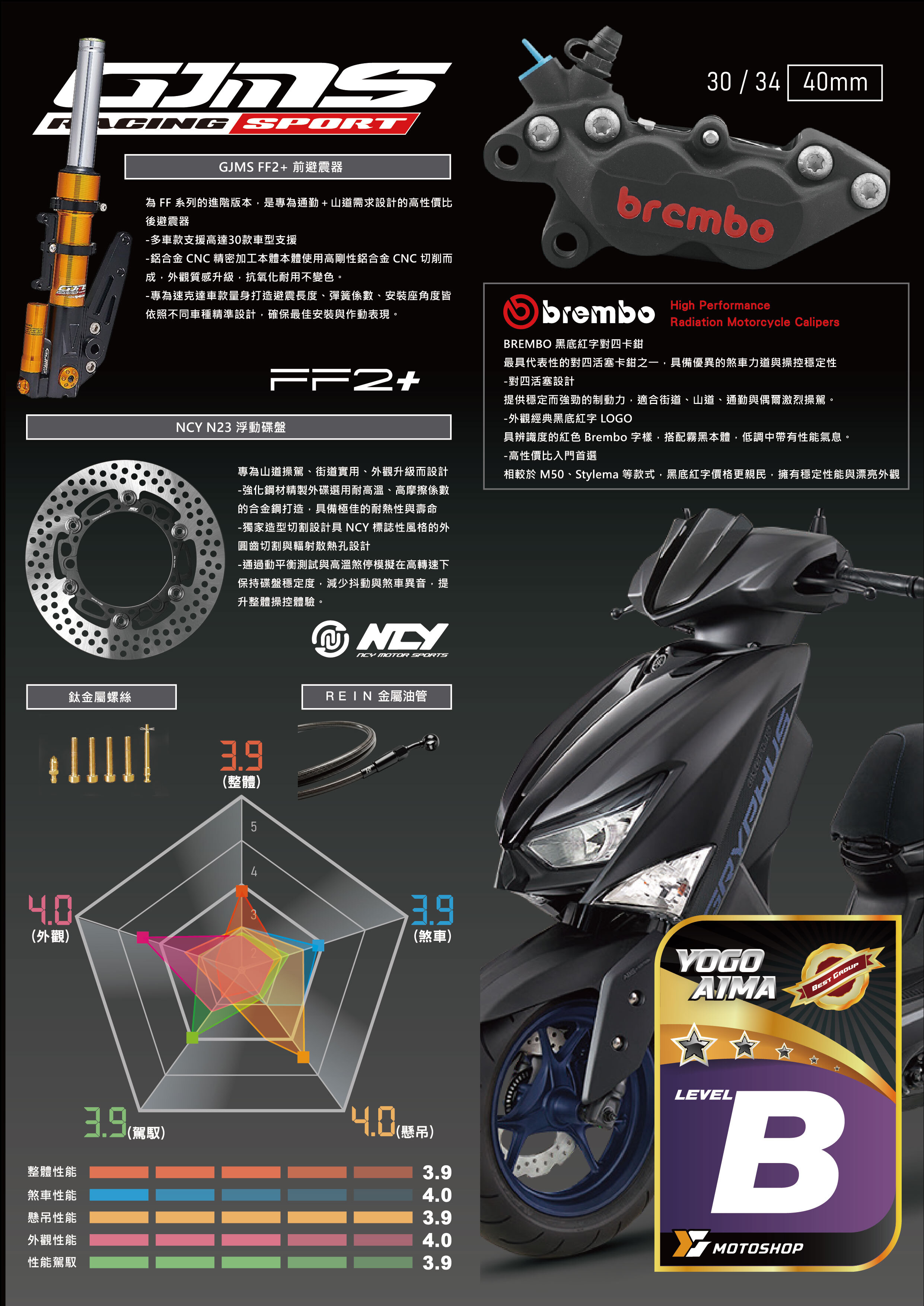 B級前懸吊套件.6代戰.FF2PLUS.B卡對四.N23