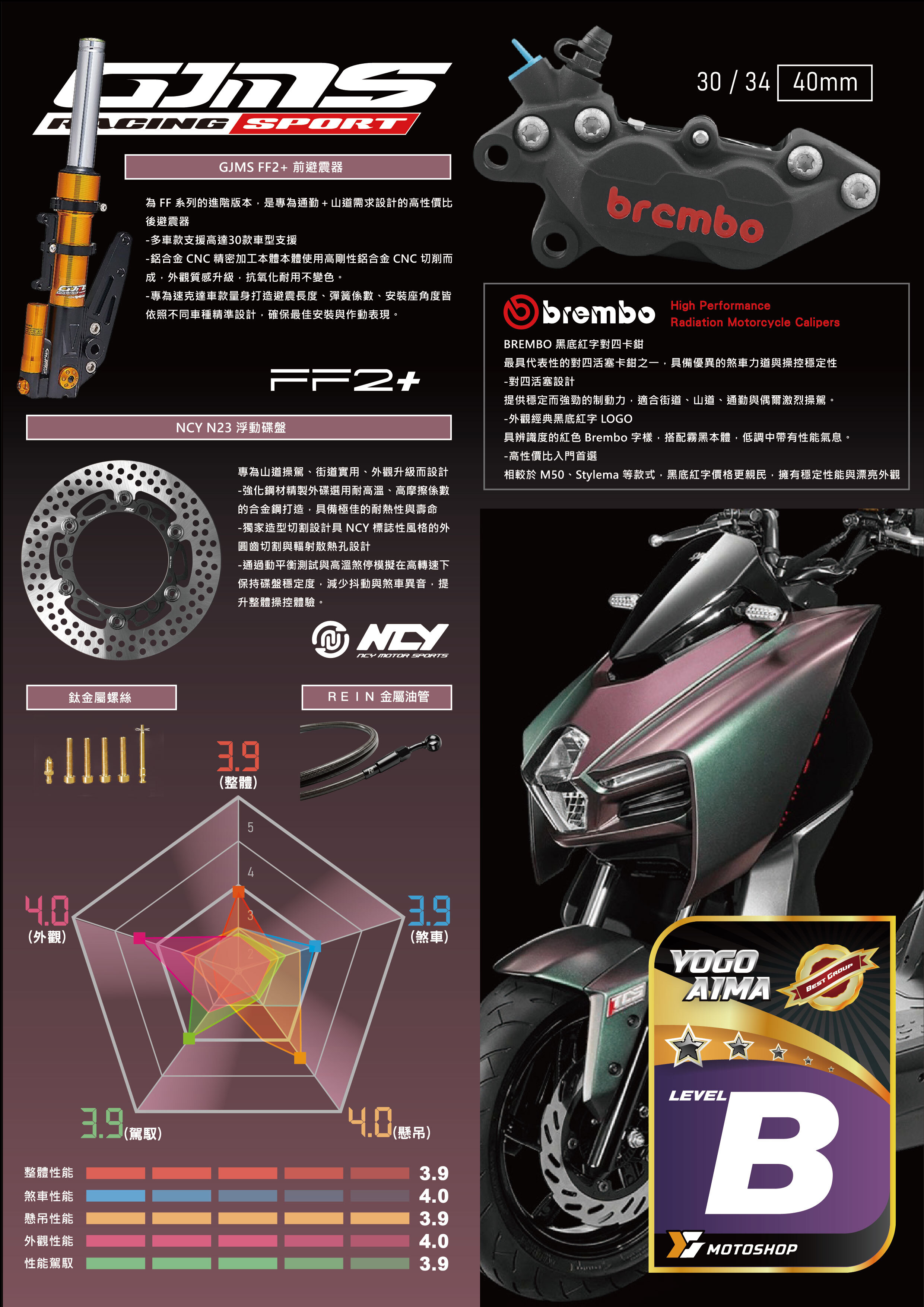 B級前懸吊套件.MMB.FF2.B卡對四.N23