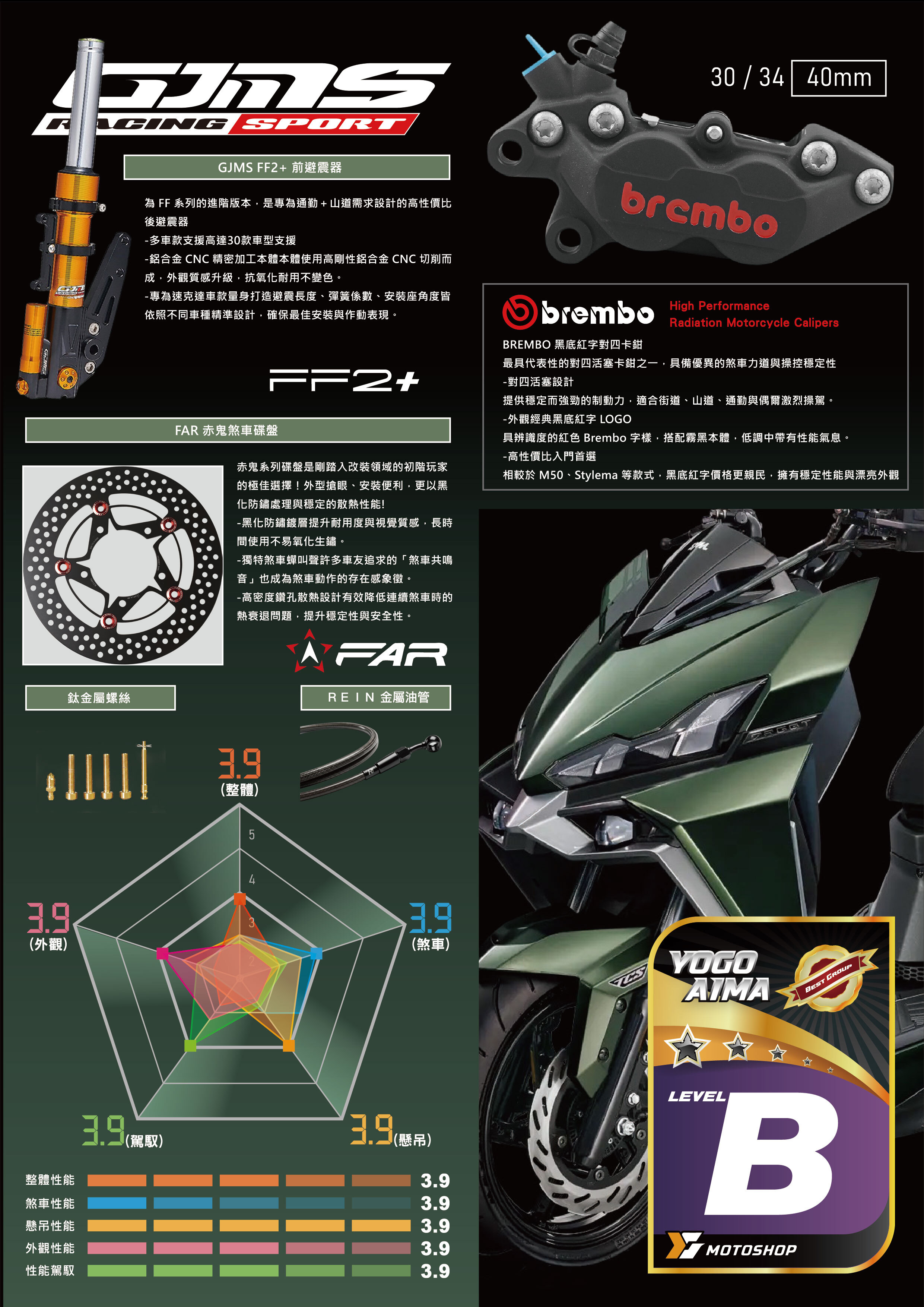 B級前懸吊套件.DRG.FF2.B卡對四.赤鬼