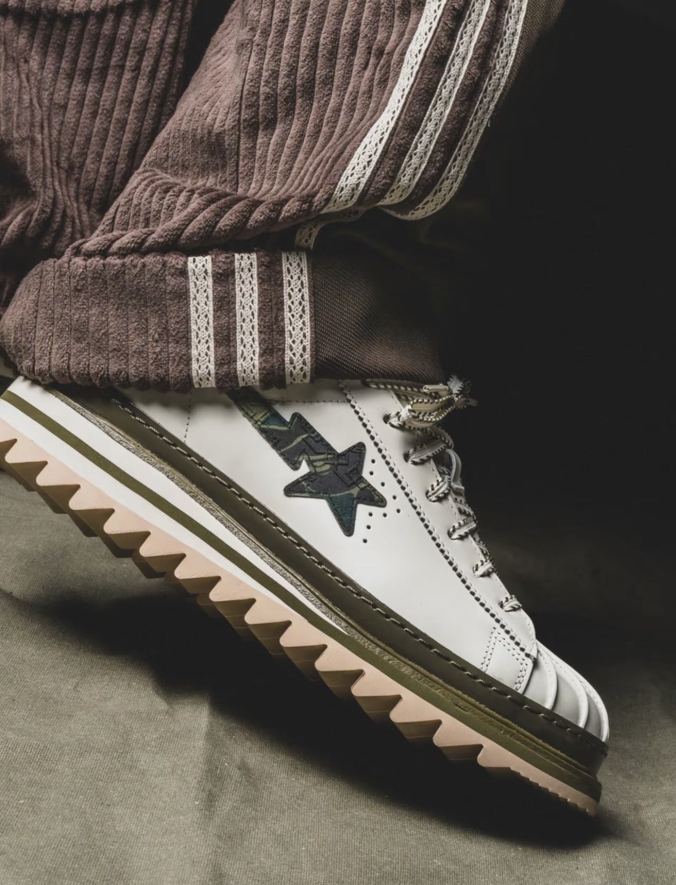 iSNEAKERS｜CLOT x BAPE® x adidas Superstar “Green Camo” 綠迷彩  冠希 三方聯名款 KJ1473