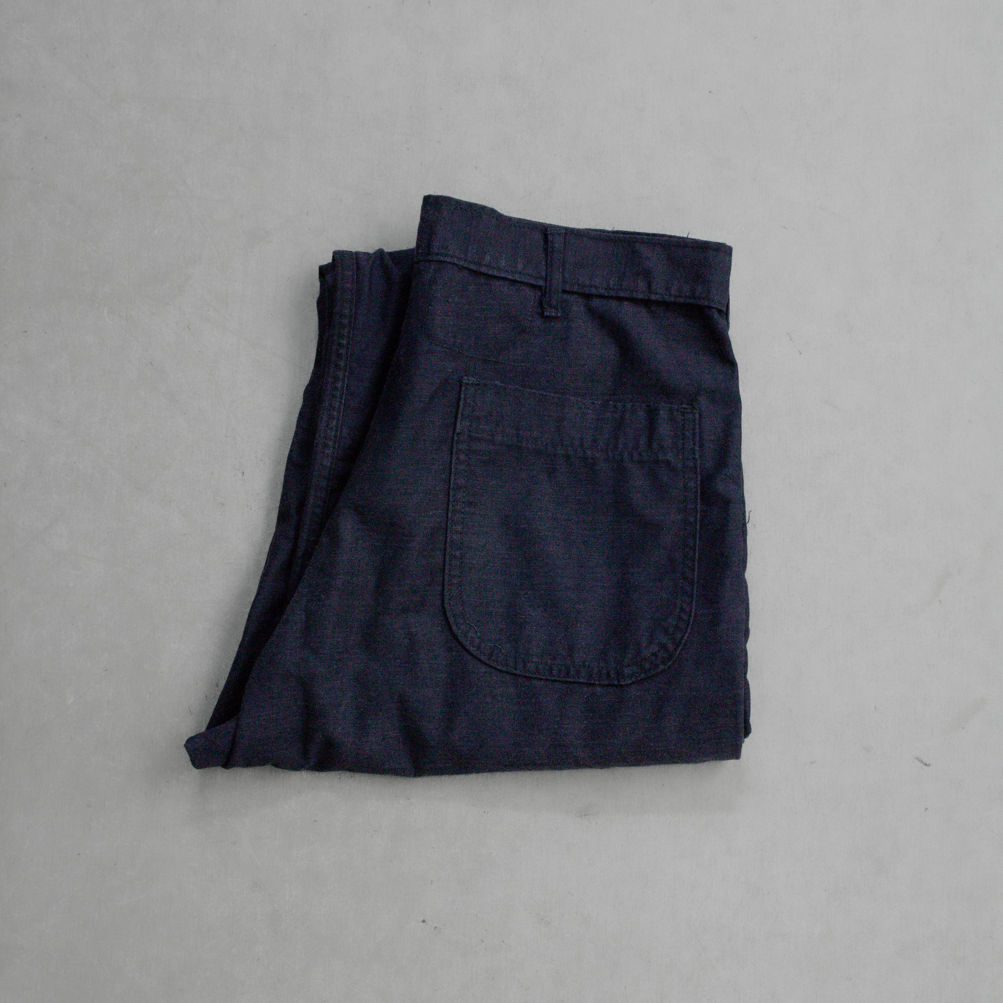 70S US NAVY UTILITY PANTS 美國 海軍 深藍 工作 軍褲 B