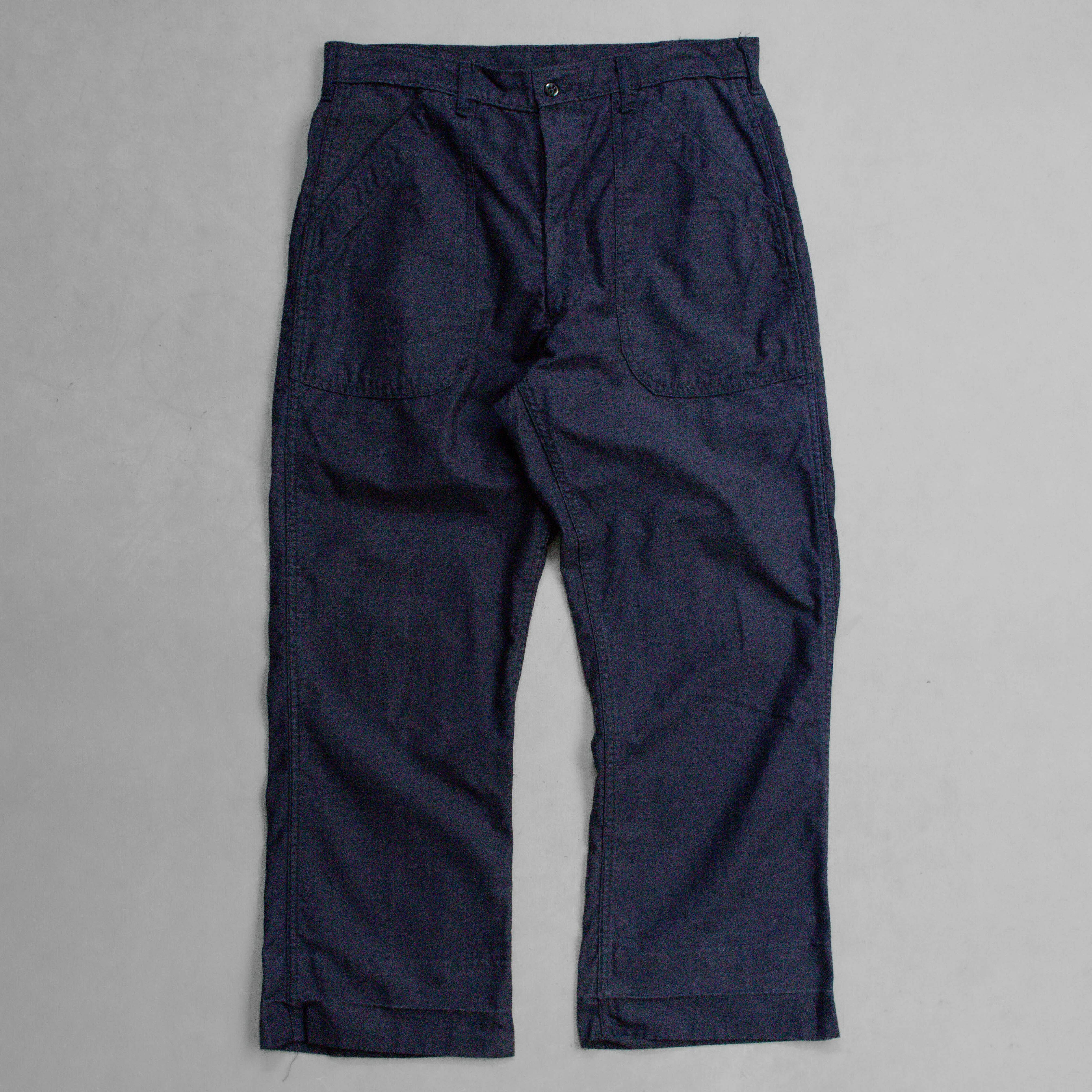 70S US NAVY UTILITY PANTS 美國 海軍 深藍 工作 軍褲 B