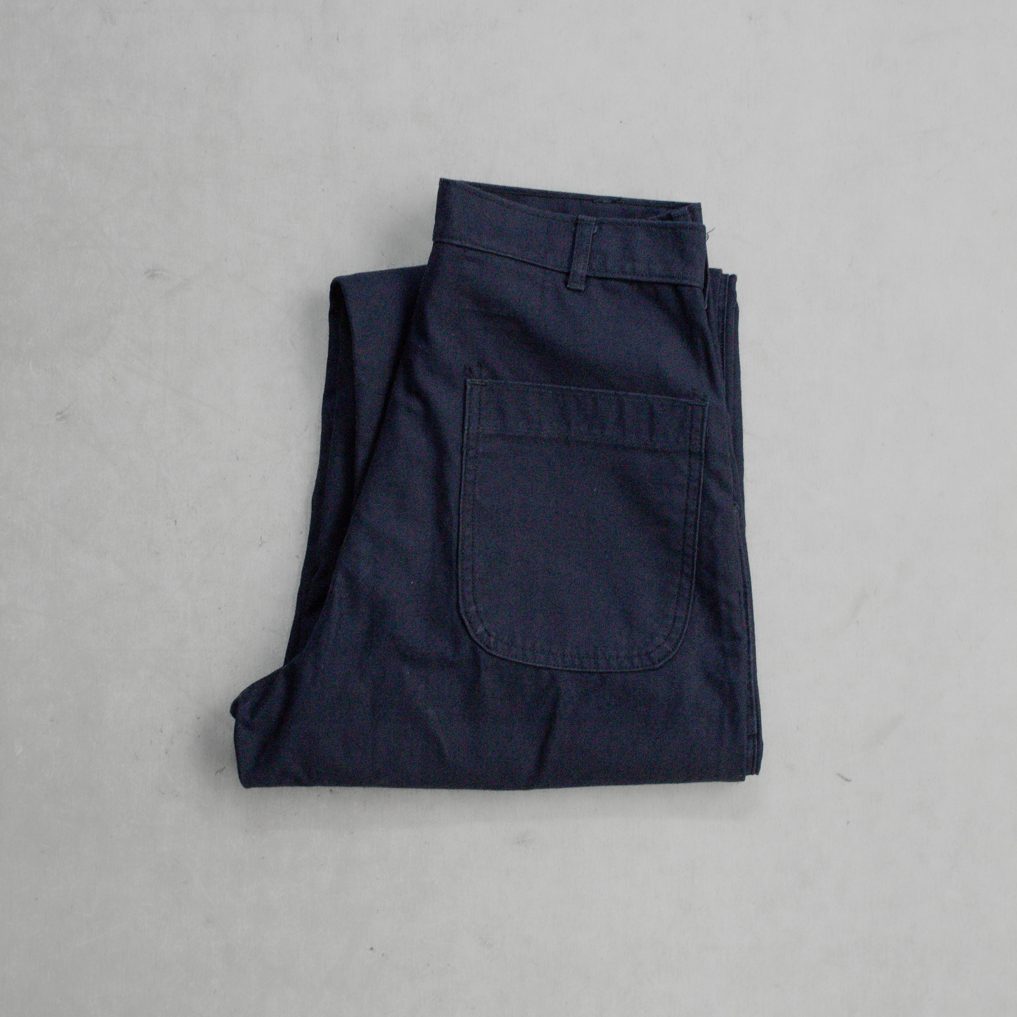 70S US NAVY UTILITY PANTS 美國 海軍 初期型 深藍 工作 軍褲 D