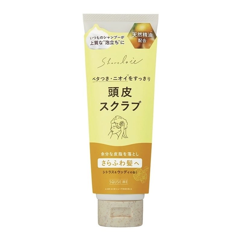 【超爆好用】JP SQUSE ME 頭皮淨化養護去角質霜 柑橘木質香 200g 6730 TK260726