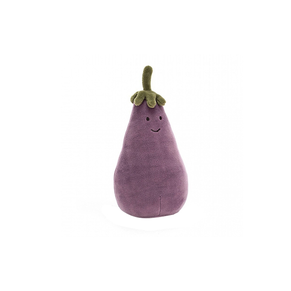 JELLYCAT 趣味食物系列 活潑茄子 穿著茄子裝的巴賽羅熊 吸血鬼茄子 耳罩 紫色 玩偶 毛絨公仔