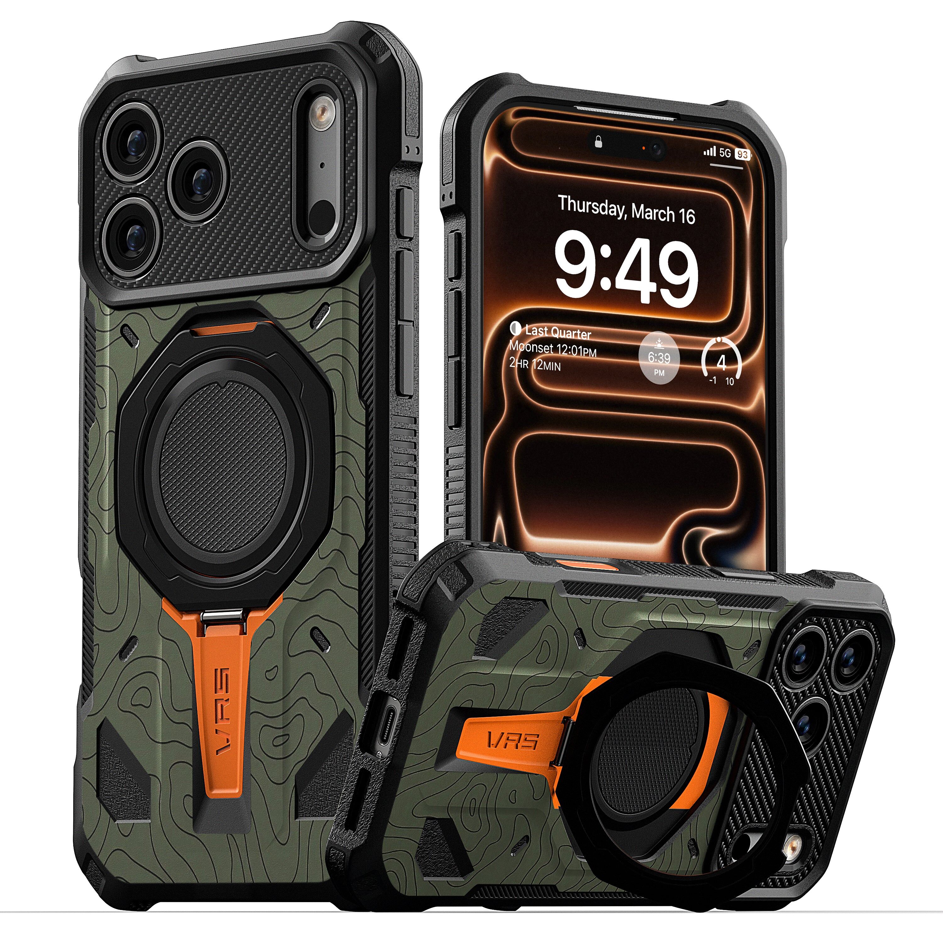 VRS Desgin - Quickstand Pro - iPhone 17 Pro Max Case 高度防撞支架磁吸充電手機殼