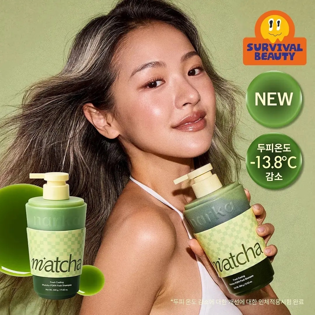 《Olive Young連線》narka Fresh Cooling Matcha-PDRN Pack Shampoo 500g