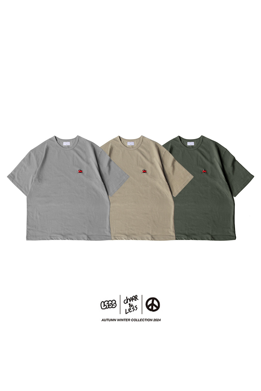 LESS x Charr - One Chu Small Logo Wide Tee