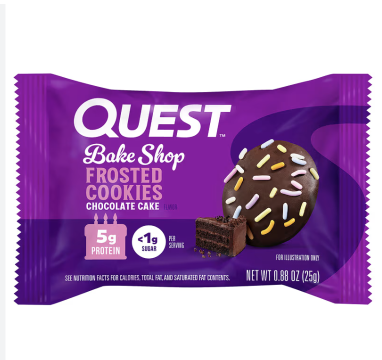 quest frosted cookies chocolate cake 25g
