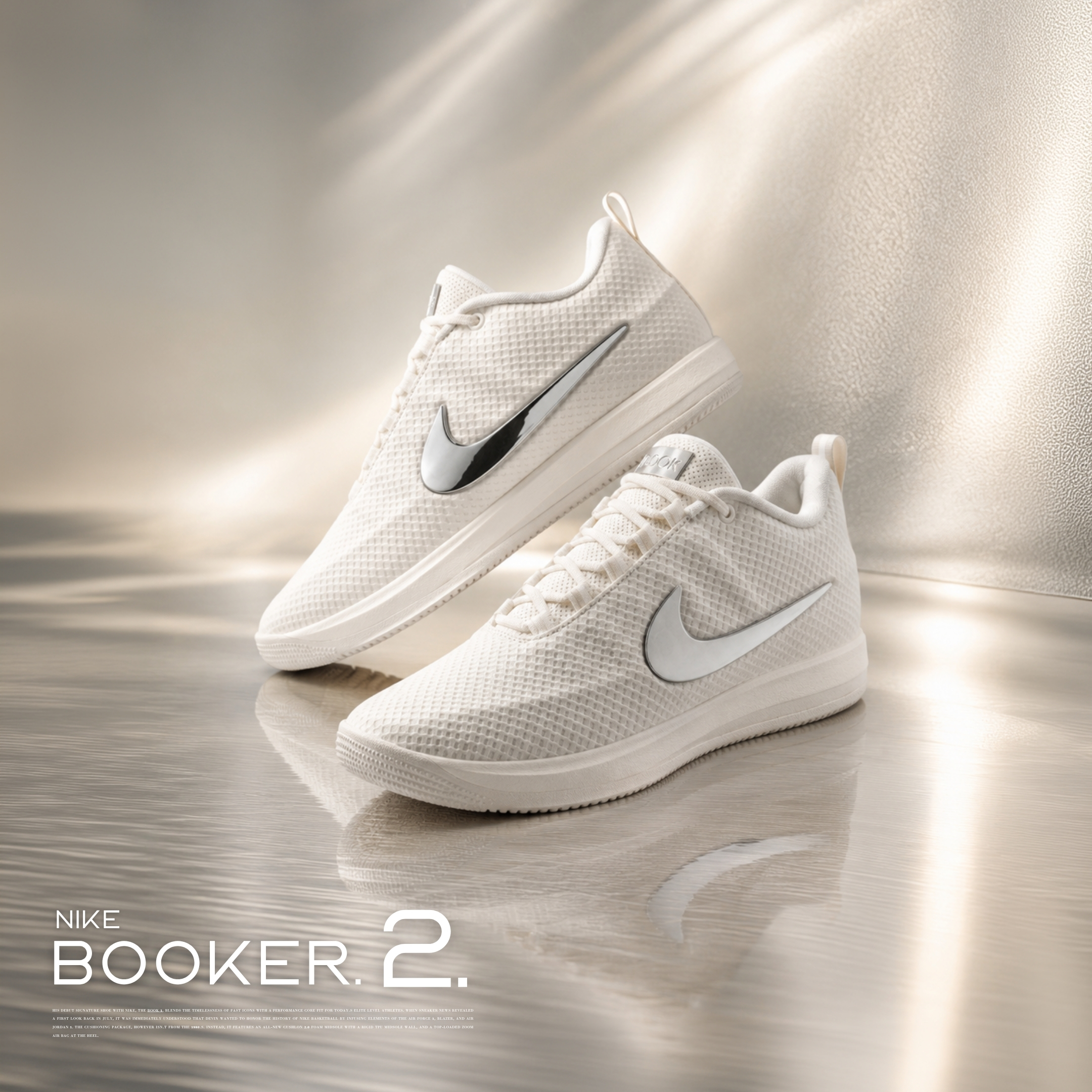 NICEDAY 代購 NIKE BOOK 2 LX EP 明星賽 液態銀 米白 米白銀 銀色 銀鉤 籃球鞋 實戰 IO7663-100