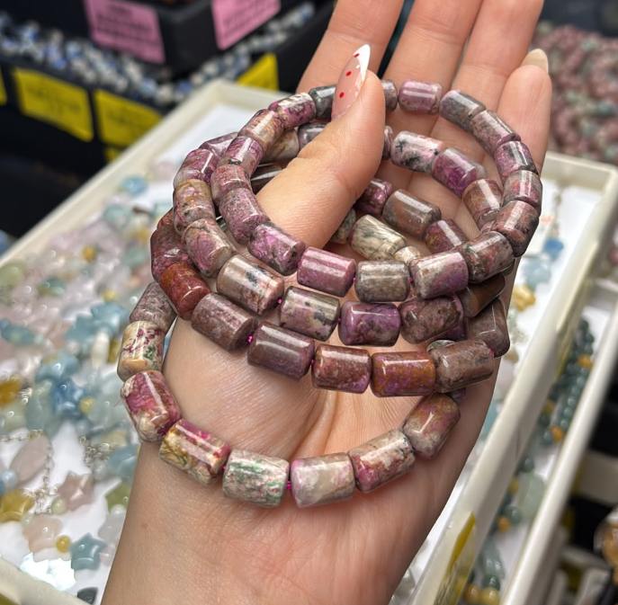 260726 - E65 彩花舒俱萊筒珠手串