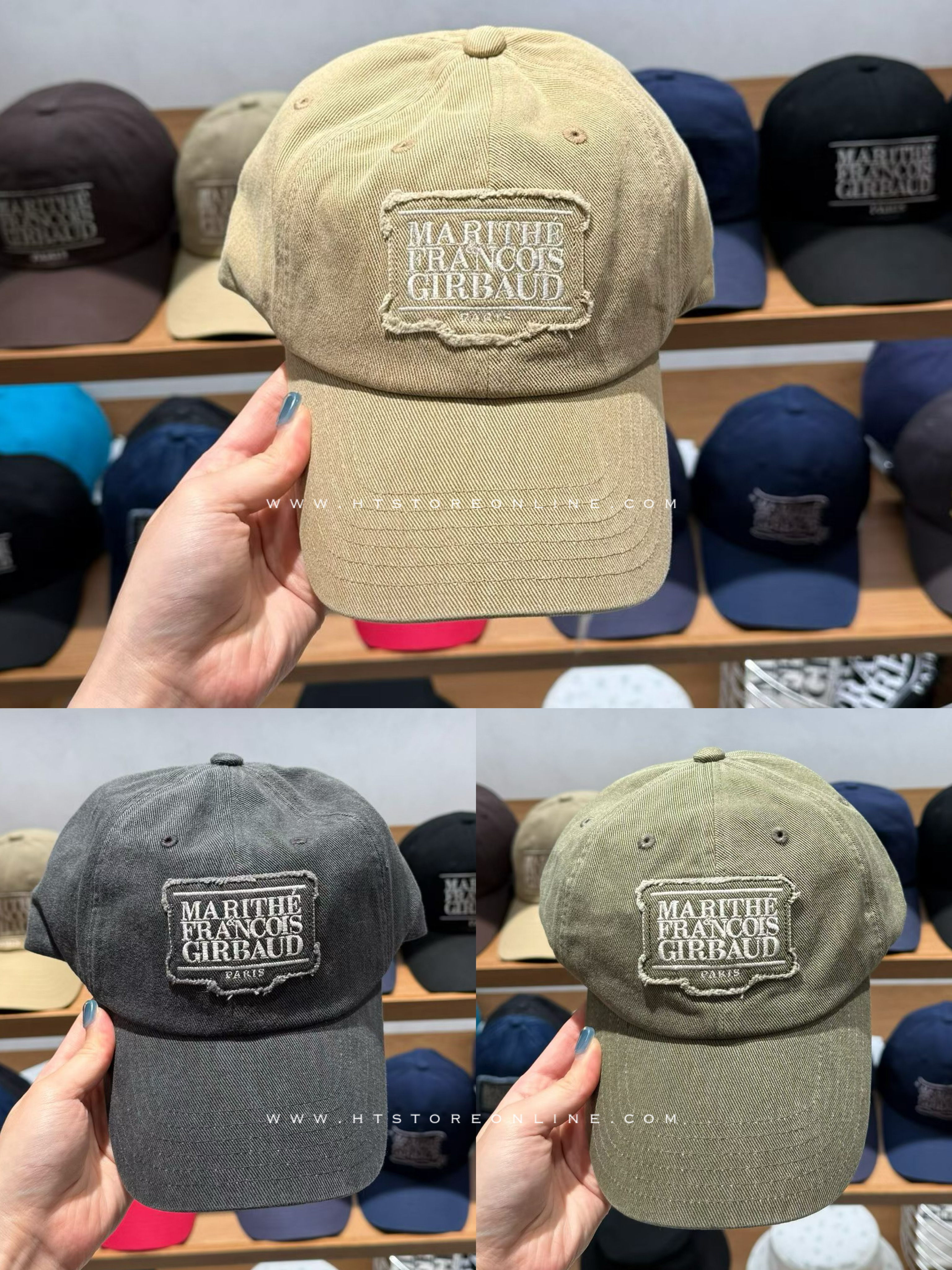 韓國代購｜MFG Applique Washed Small Classic Logo Cap (3 Colours)
