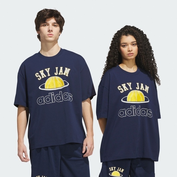 Adidas 愛迪達 Skyjam Gfx Tee IA2394 男女 T恤 運動上衣 休閒短袖 深藍 印花
